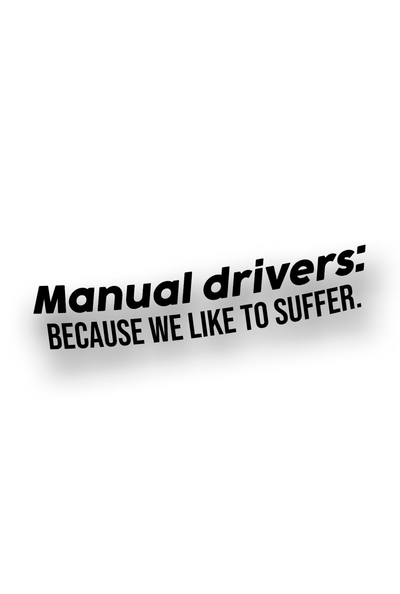 Manual Drivers - Plotted Vinyl Sticker