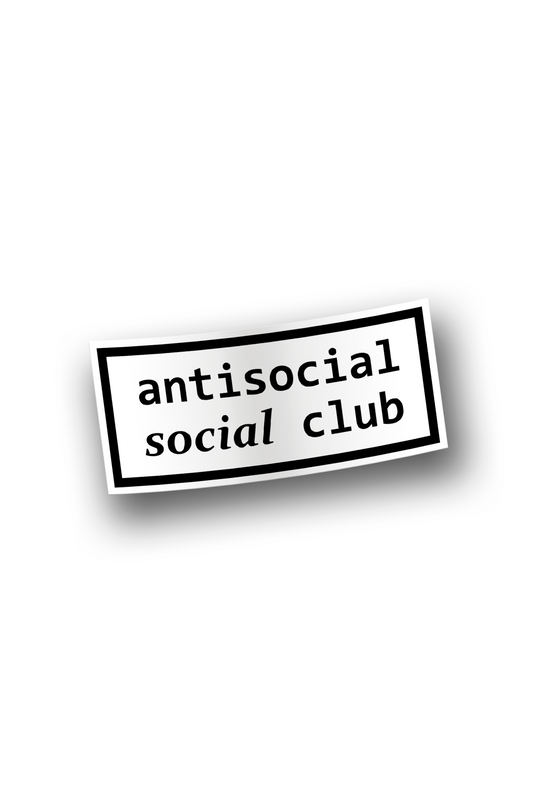''Antisocial social club'' Vinyl Sticker