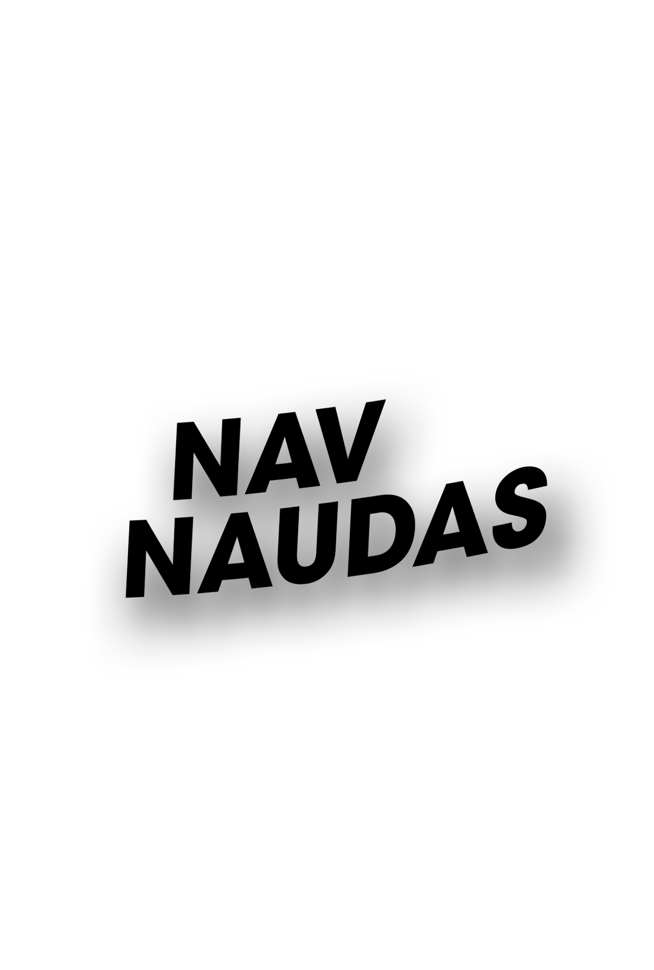 Nav Naudas - Plotted Vinyl Sticker