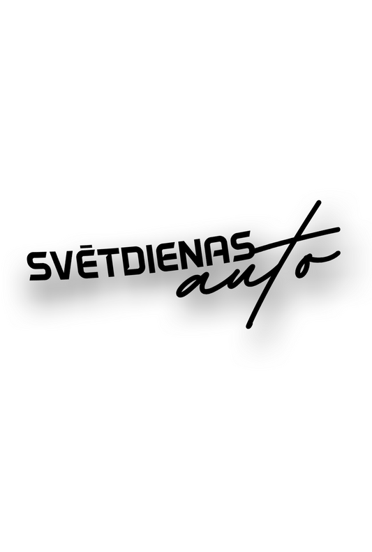 Svētdienas Auto - Plotted Vinyl Sticker