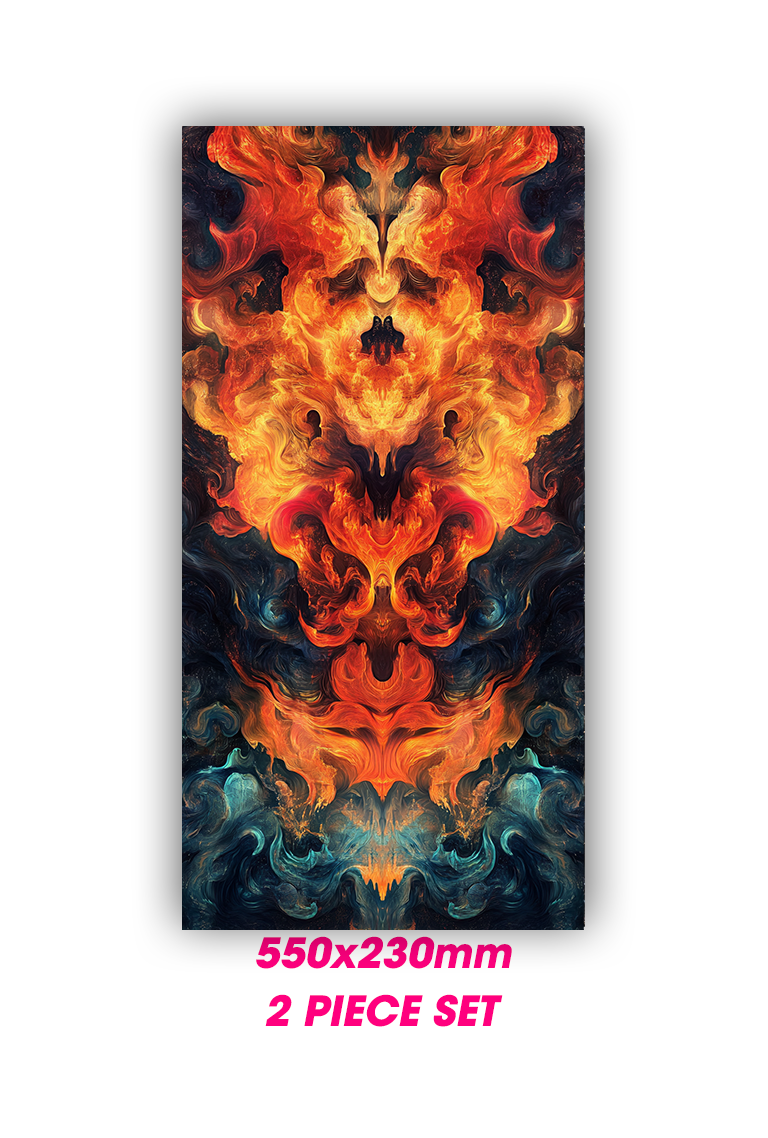 ''Fire Element'' - Car Doors Pillar Decals