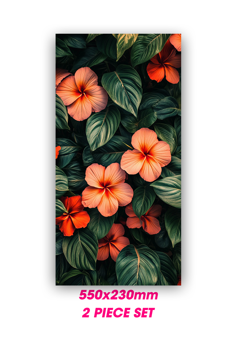 ''Tropical Pattern'' - Car Doors Pillar Decals