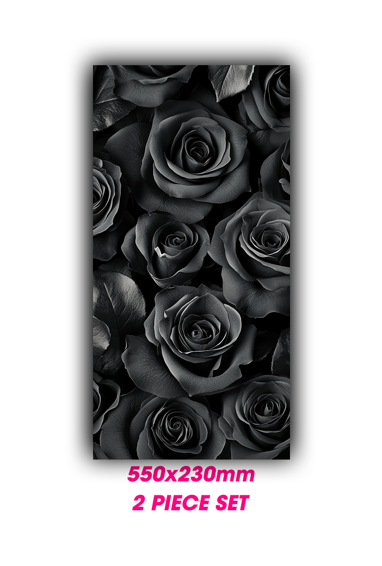 ''Black Roses'' - Car Doors Pillar Decals