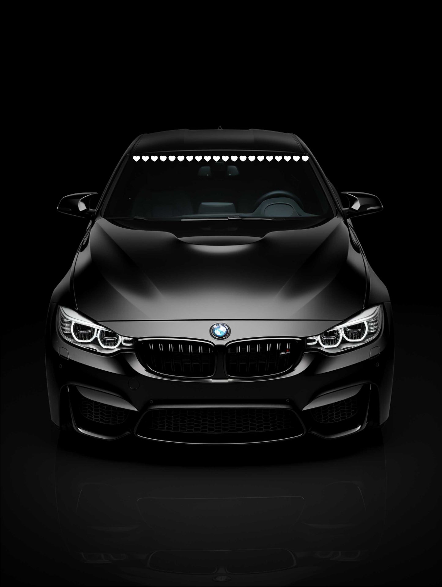 ''Hearts'' - Plotted Vinyl Banner Decal