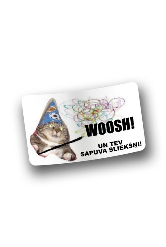 ''Woosh!!!'' Vinyl Sticker