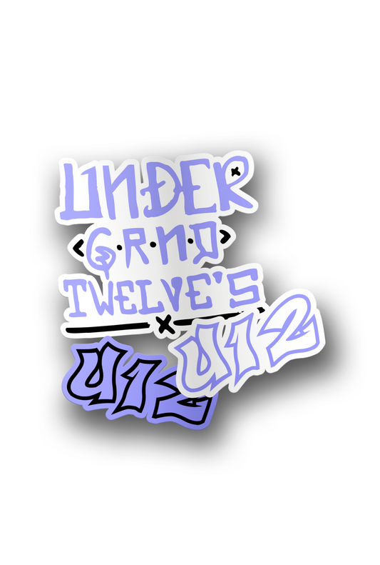 3psc UndrGrnd XII's Vinyl Stickers