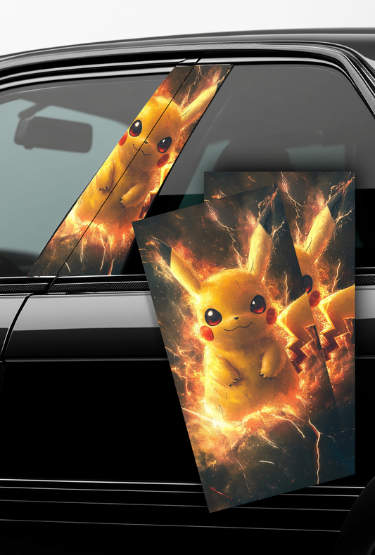 ''Pikachu'' - Car Doors Pillar Decals