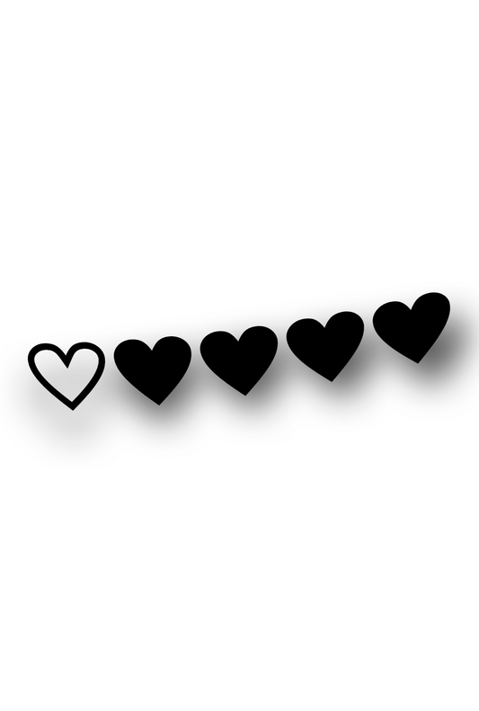 Hearts - Plotted Vinyl Sticker