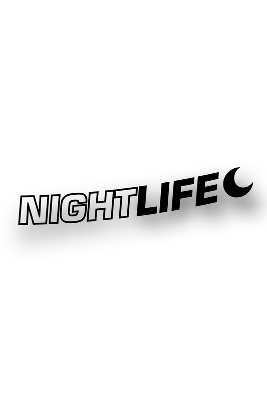 Night Life - Plotted Vinyl Sticker