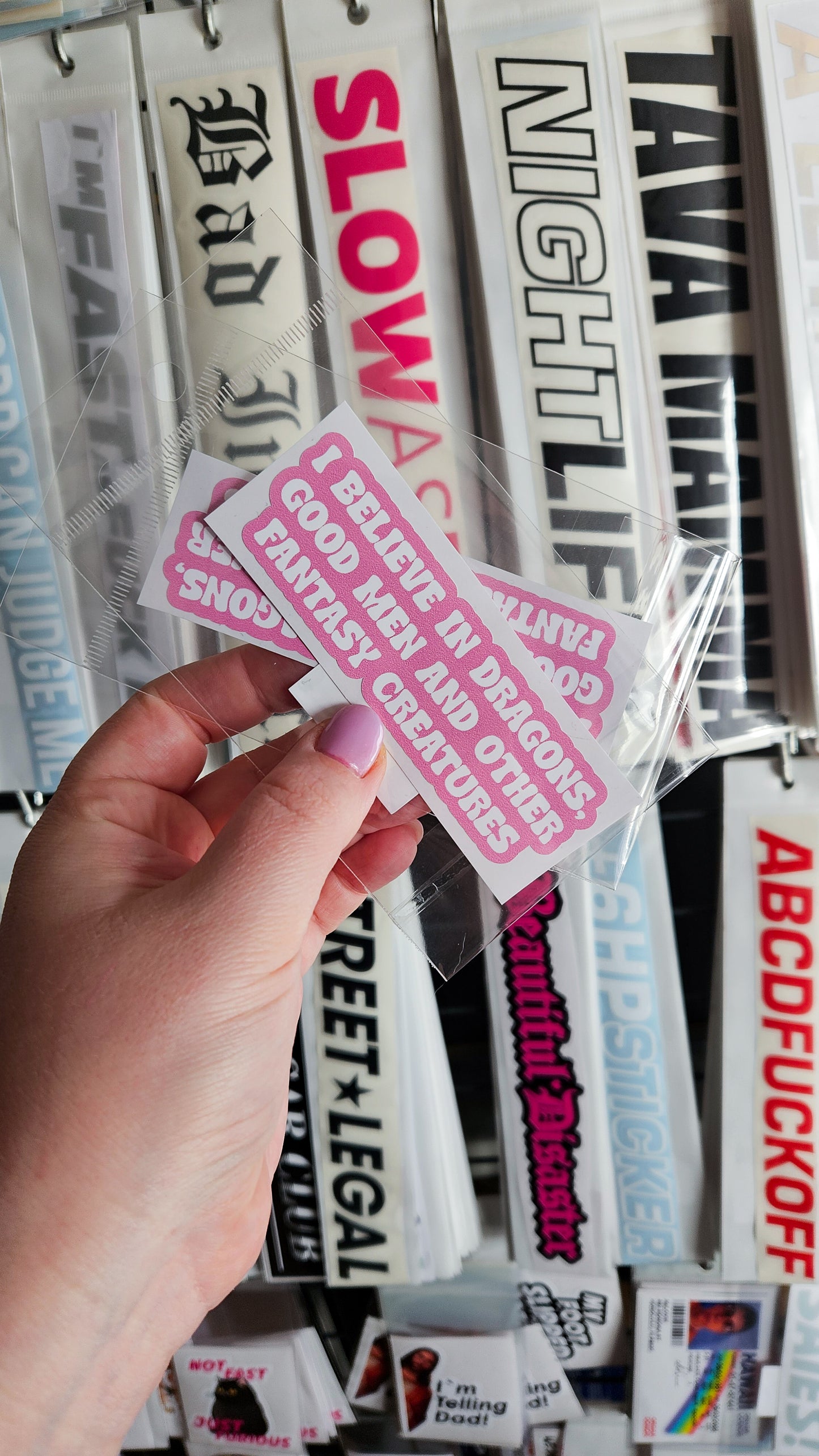 ''I Believe in Dragons'' Vinyl Sticker