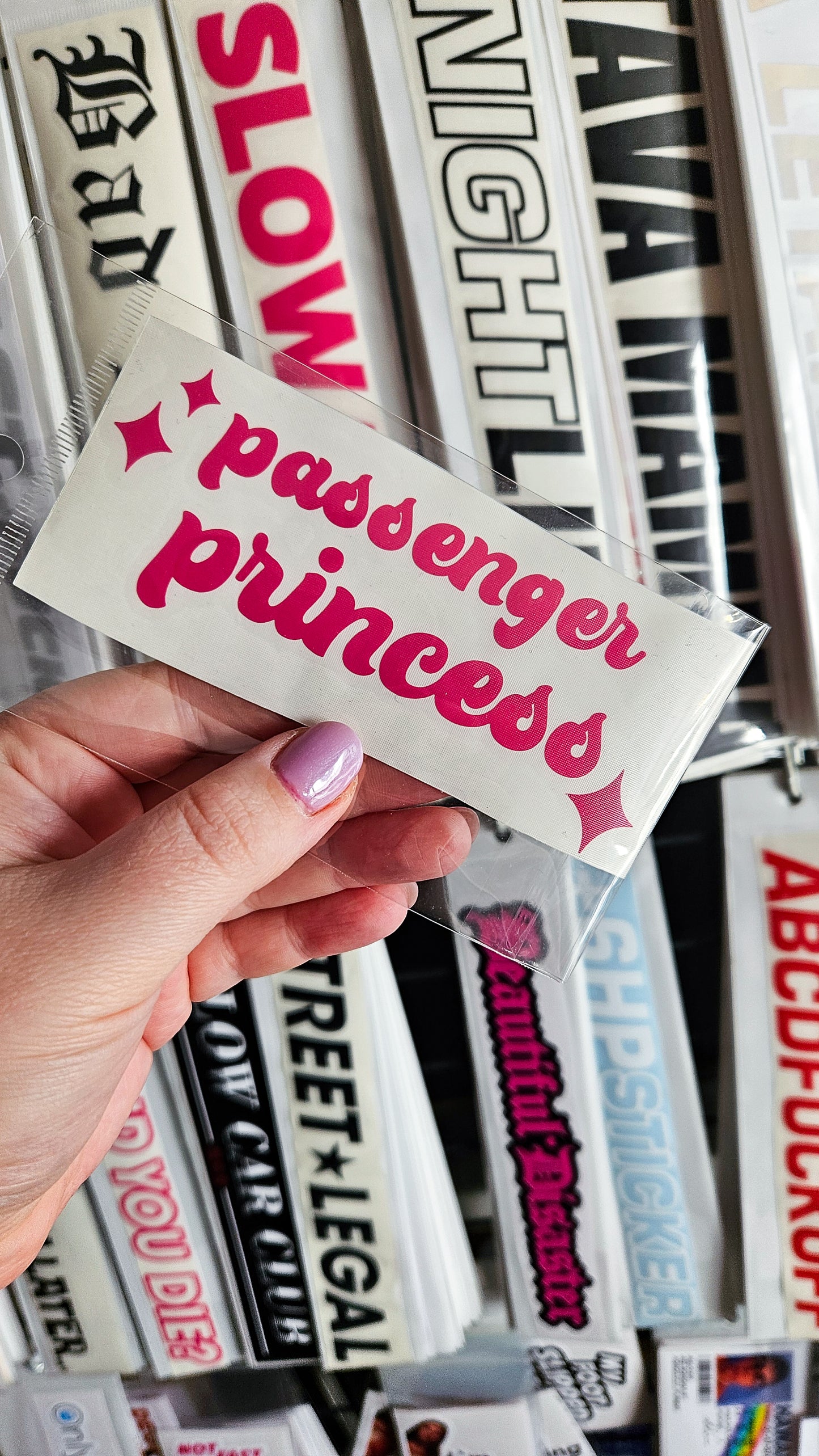 Passenger princess - Plotted Vinyl Sticker