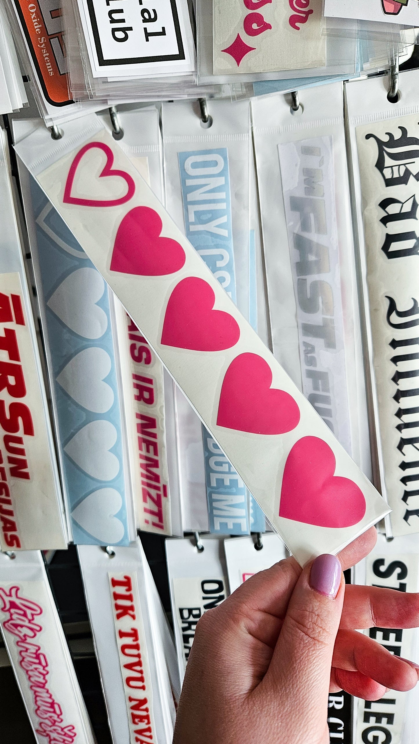 Hearts - Plotted Vinyl Sticker