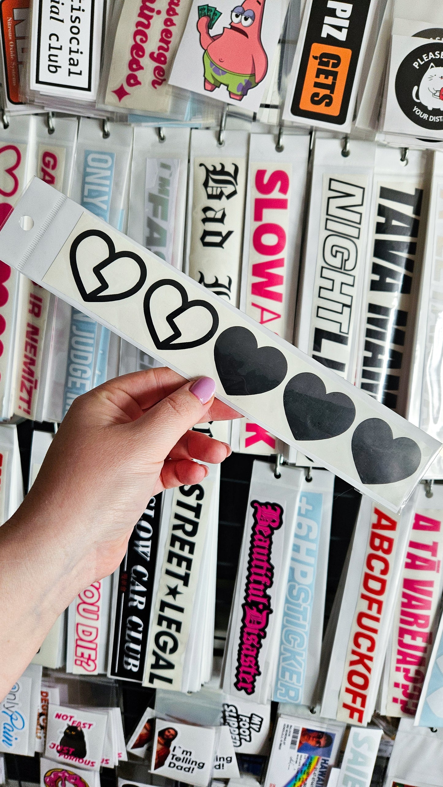 Broken Hearts - Plotted Vinyl Sticker