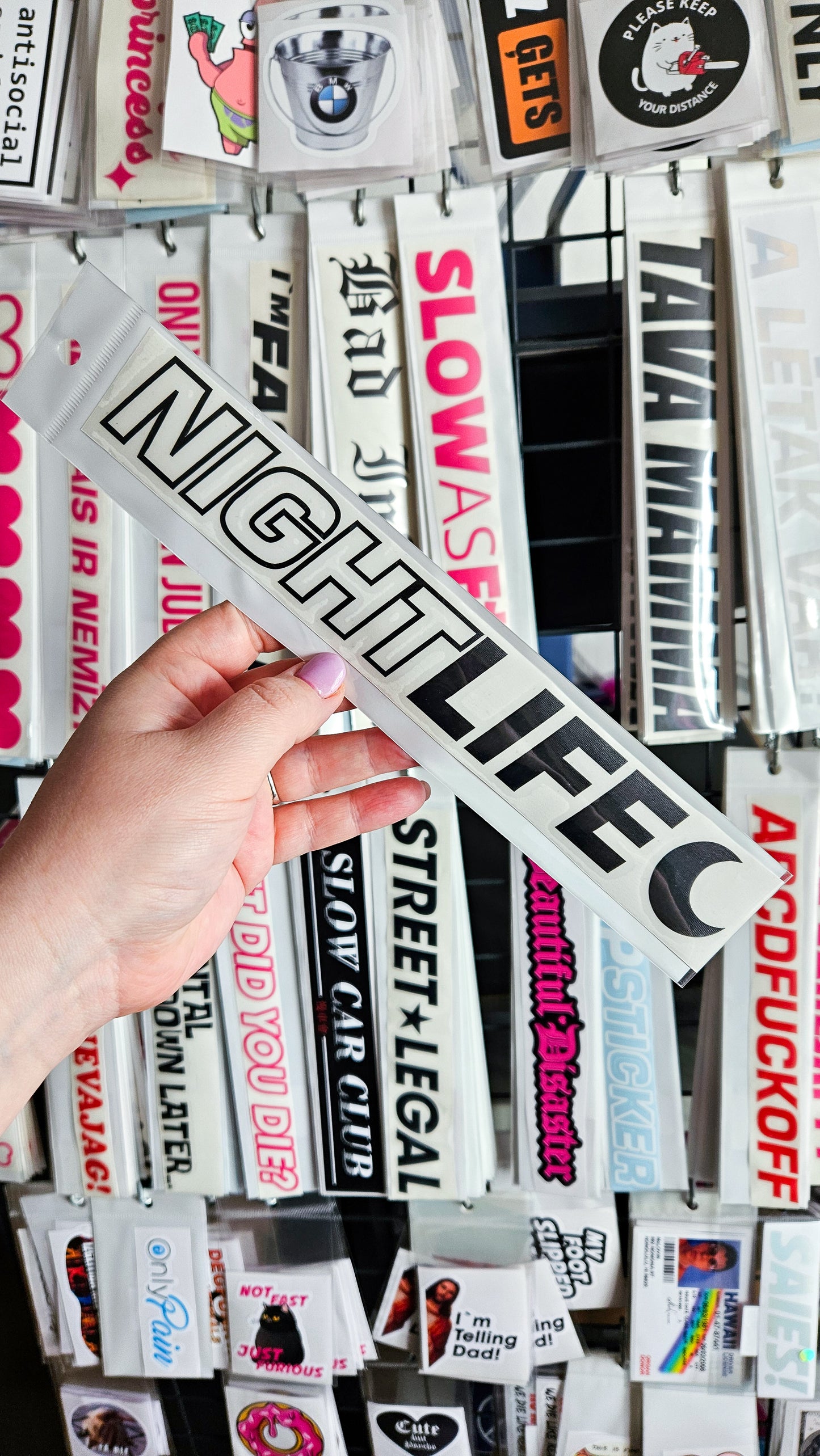 Night Life - Plotted Vinyl Sticker