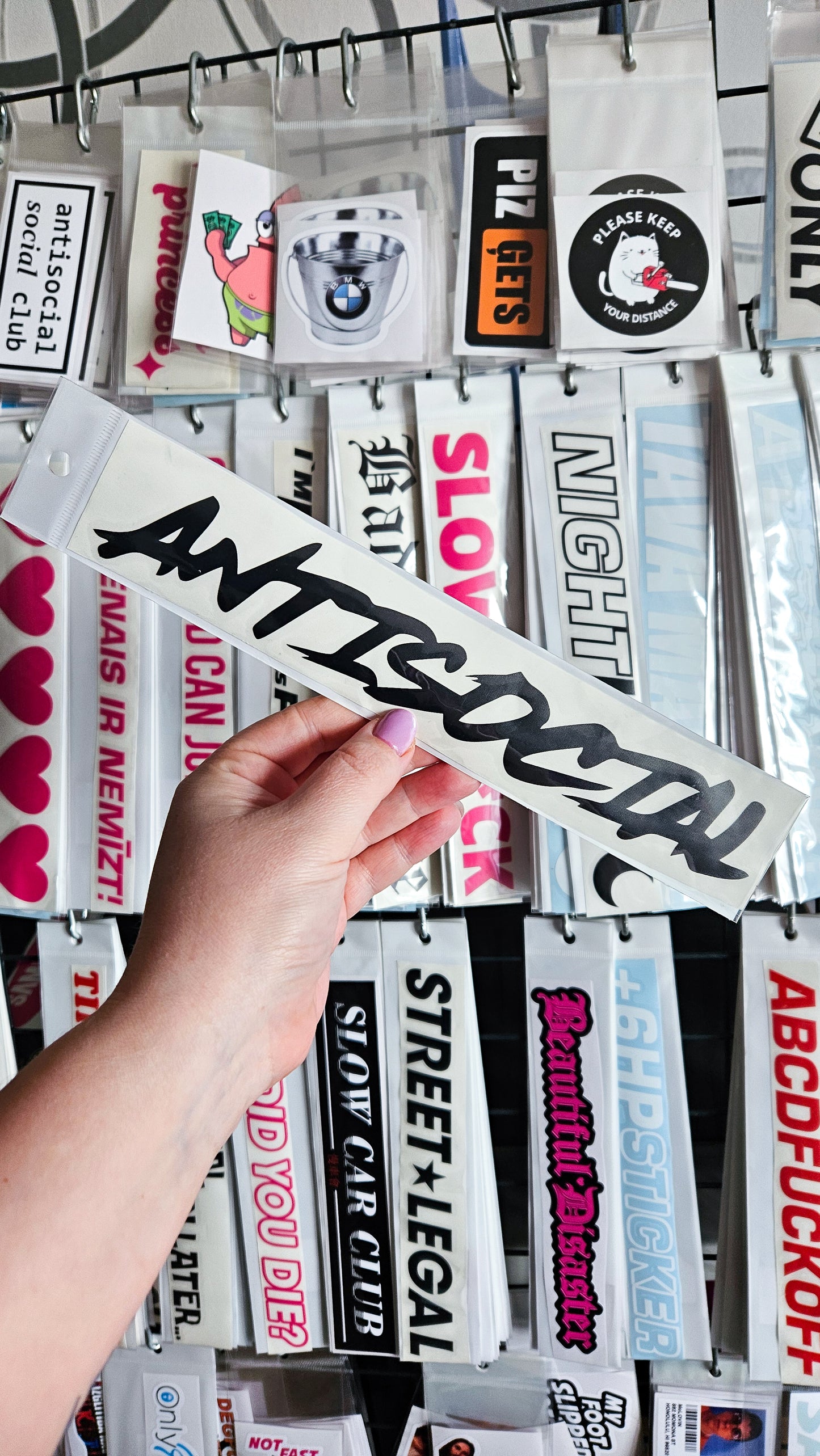 Antisocial - Plotted Vinyl Sticker