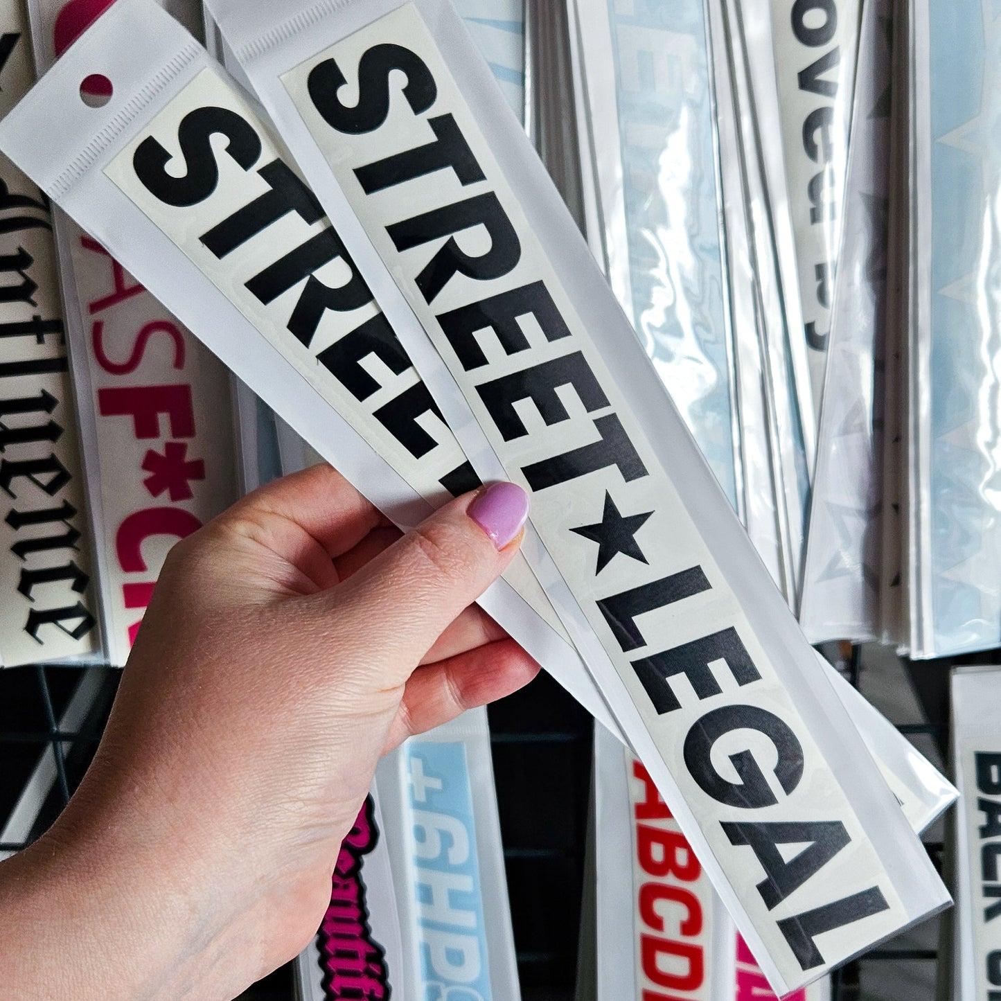 STREET LEGAL - Plotted Vinyl Sticker