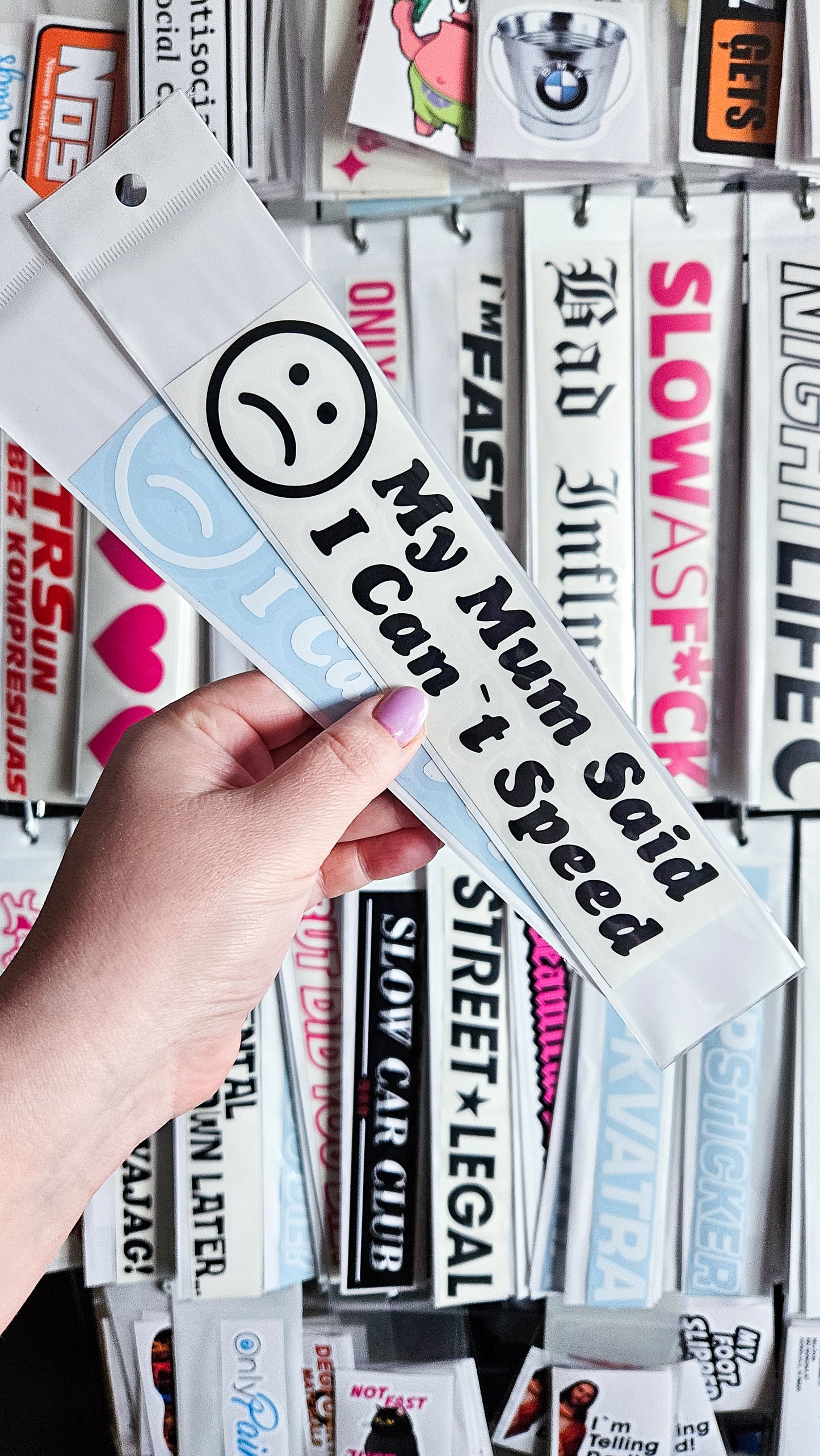 My mum said NO - Plotted Vinyl Sticker