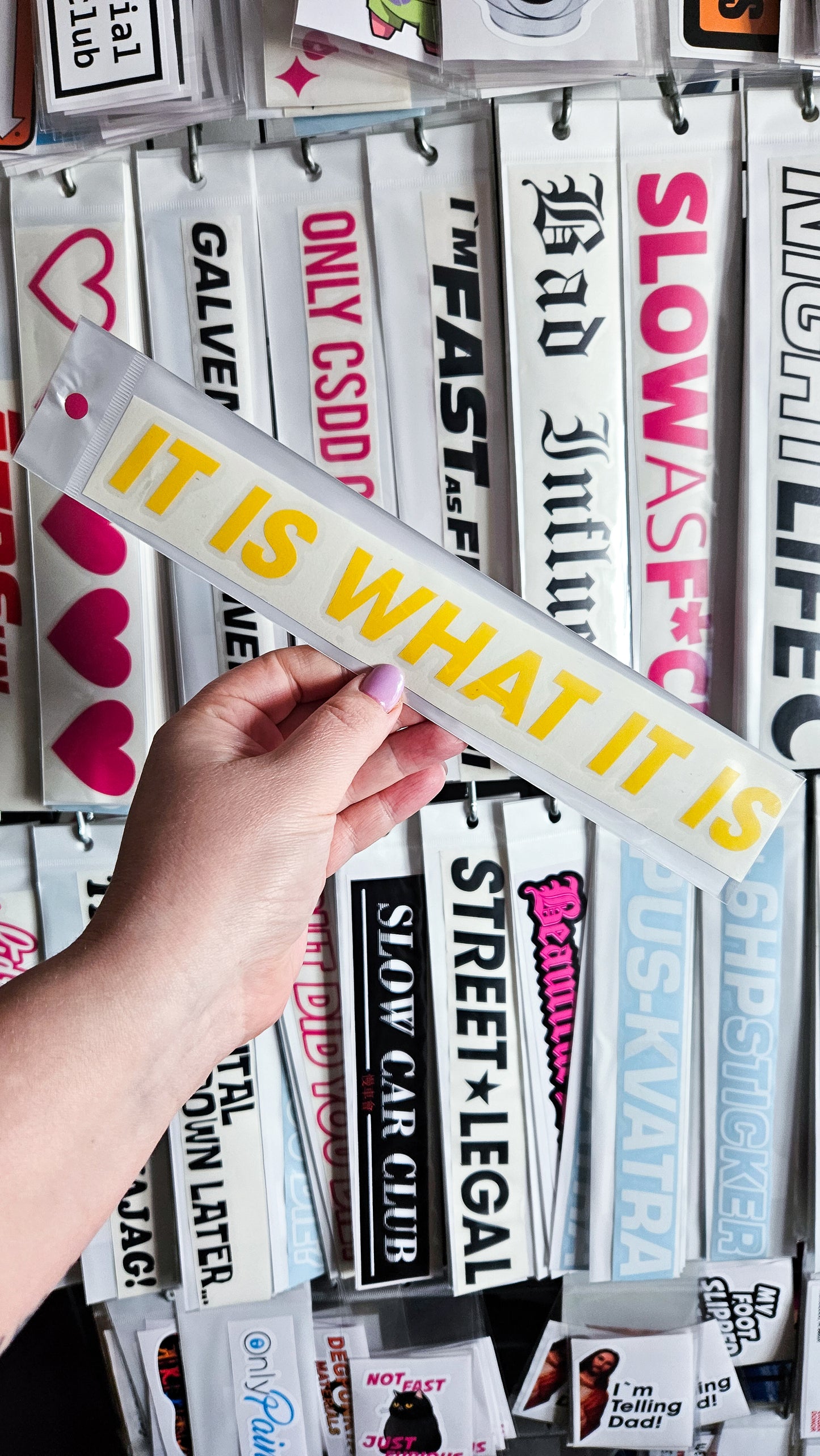 It is what it is - Plotted Vinyl Sticker