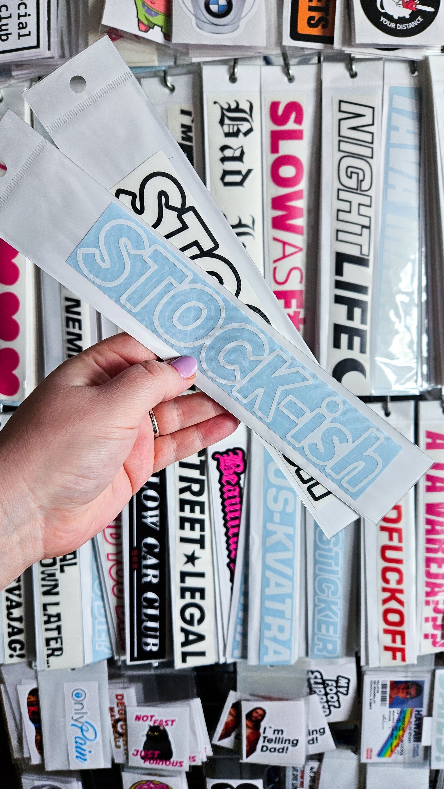 Stock-ish - Plotted Vinyl Sticker