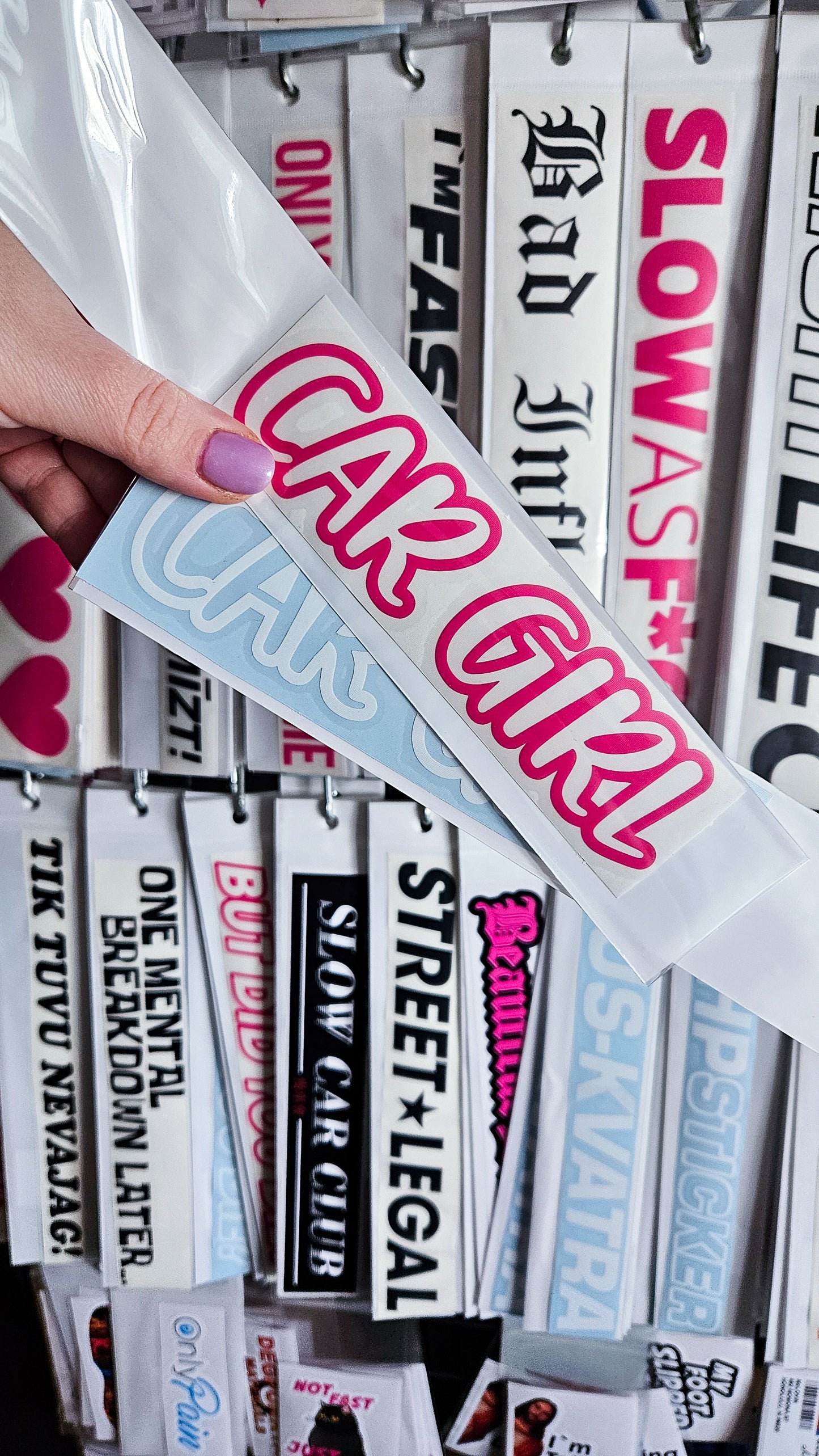 ''Car Girl'' - Plotted Vinyl Sticker