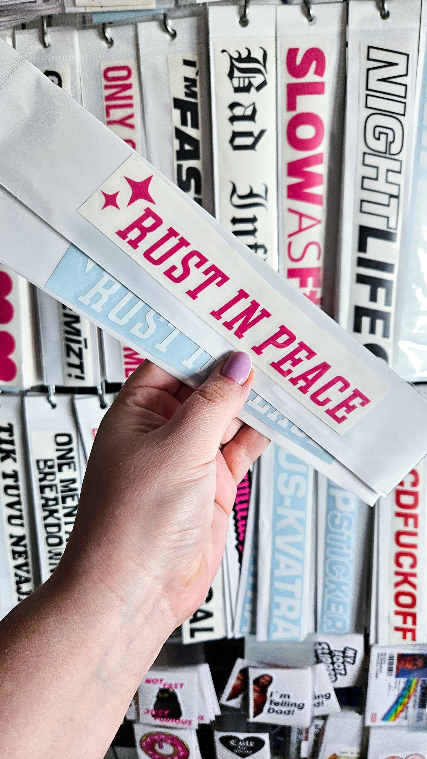 Rust In Peace - Plotted Vinyl Sticker