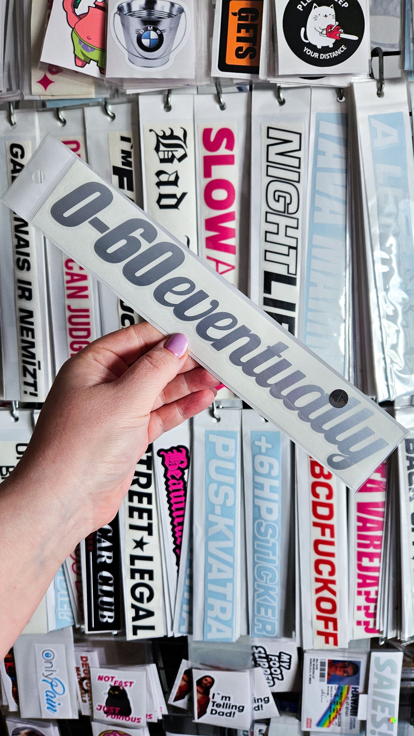 0-60 Eventually - Plotted Vinyl Sticker