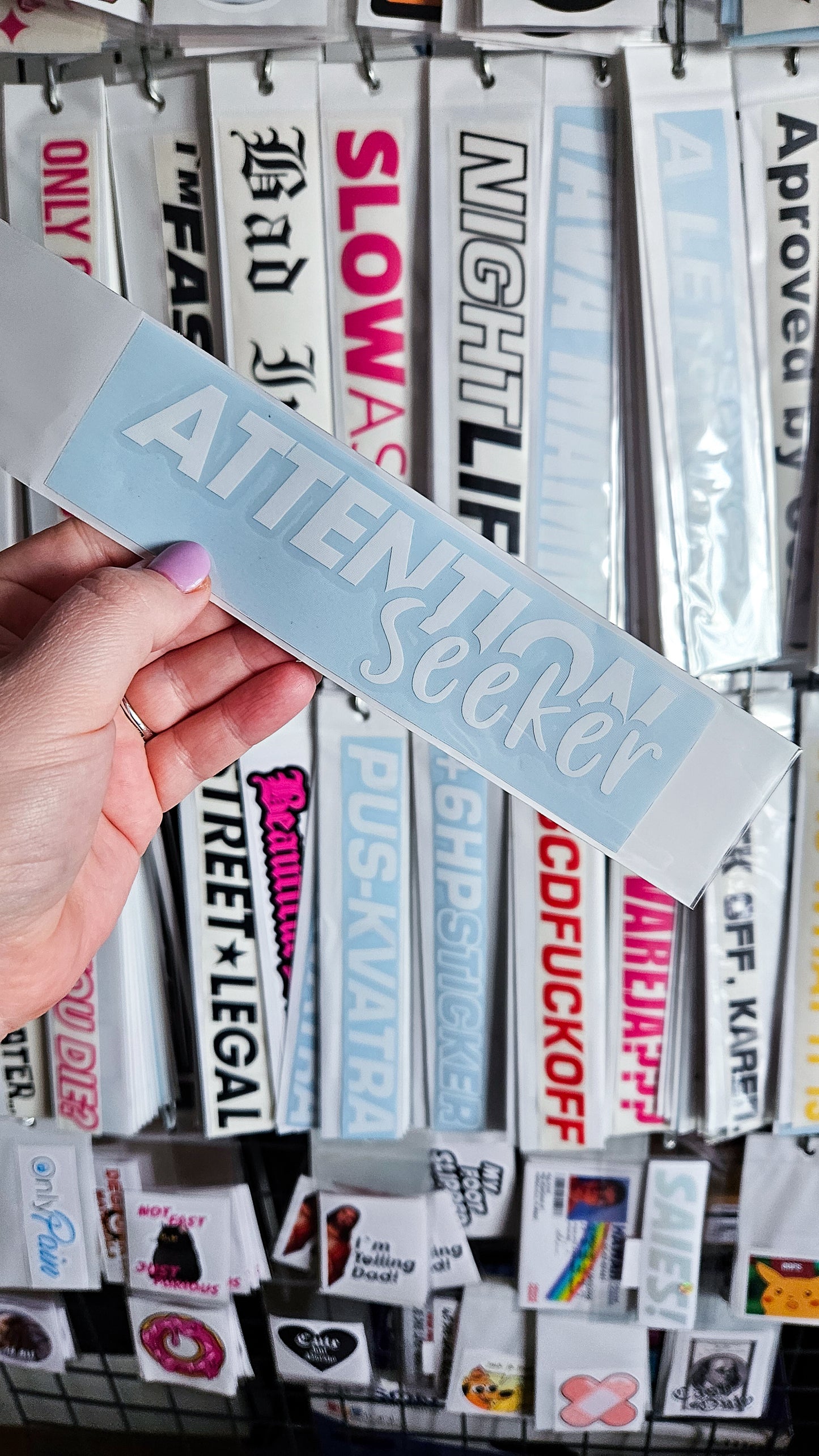 Attention Seeker - Plotted Vinyl Sticker