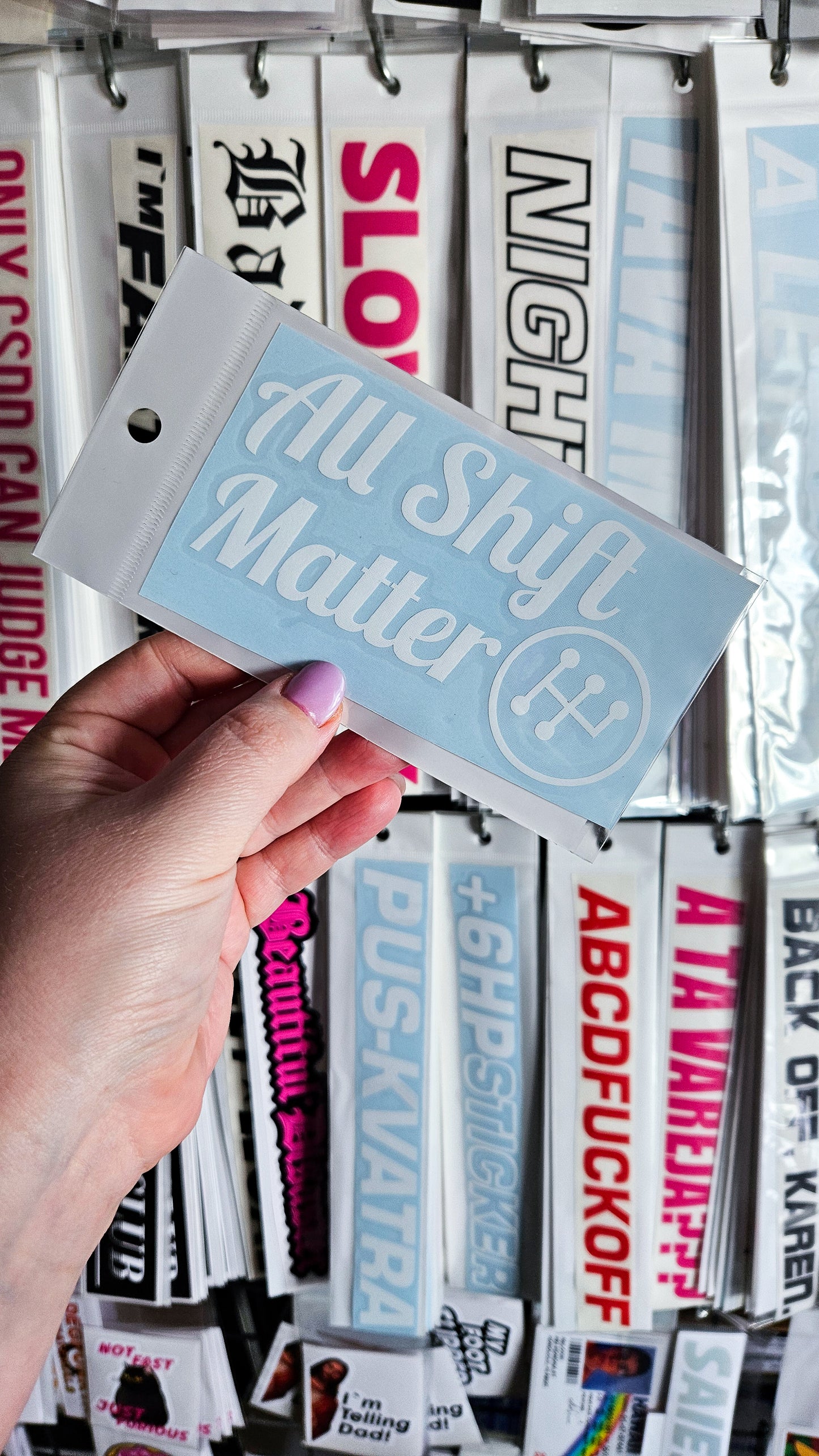 ''All Shift Matter'' - Plotted Vinyl Sticker