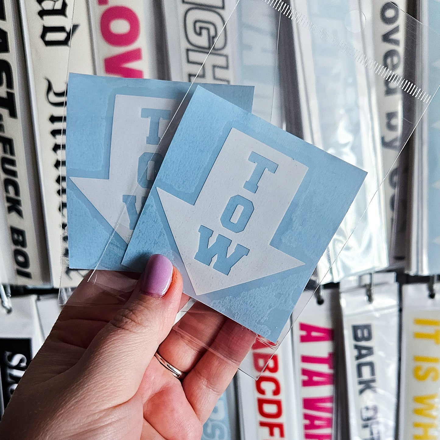 TOW - Plotted Vinyl Sticker