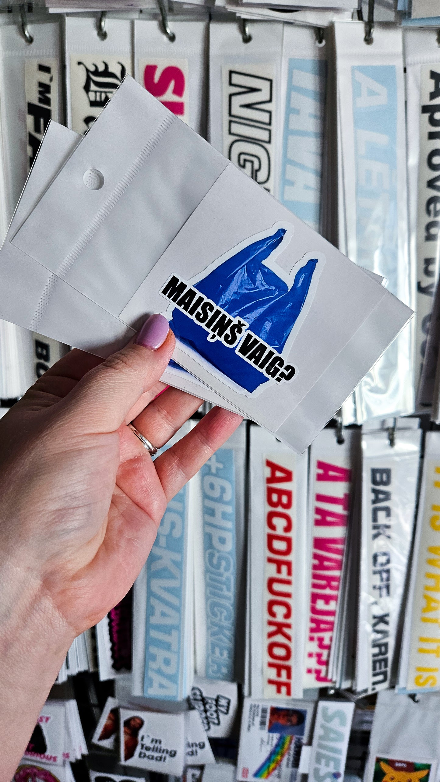 ''Maisiņš vaig?'' Vinyl Sticker