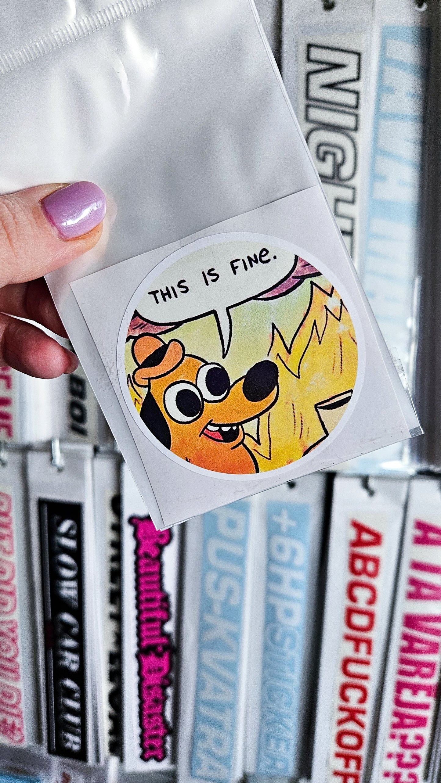 ''This is fine''  Vinyl Sticker