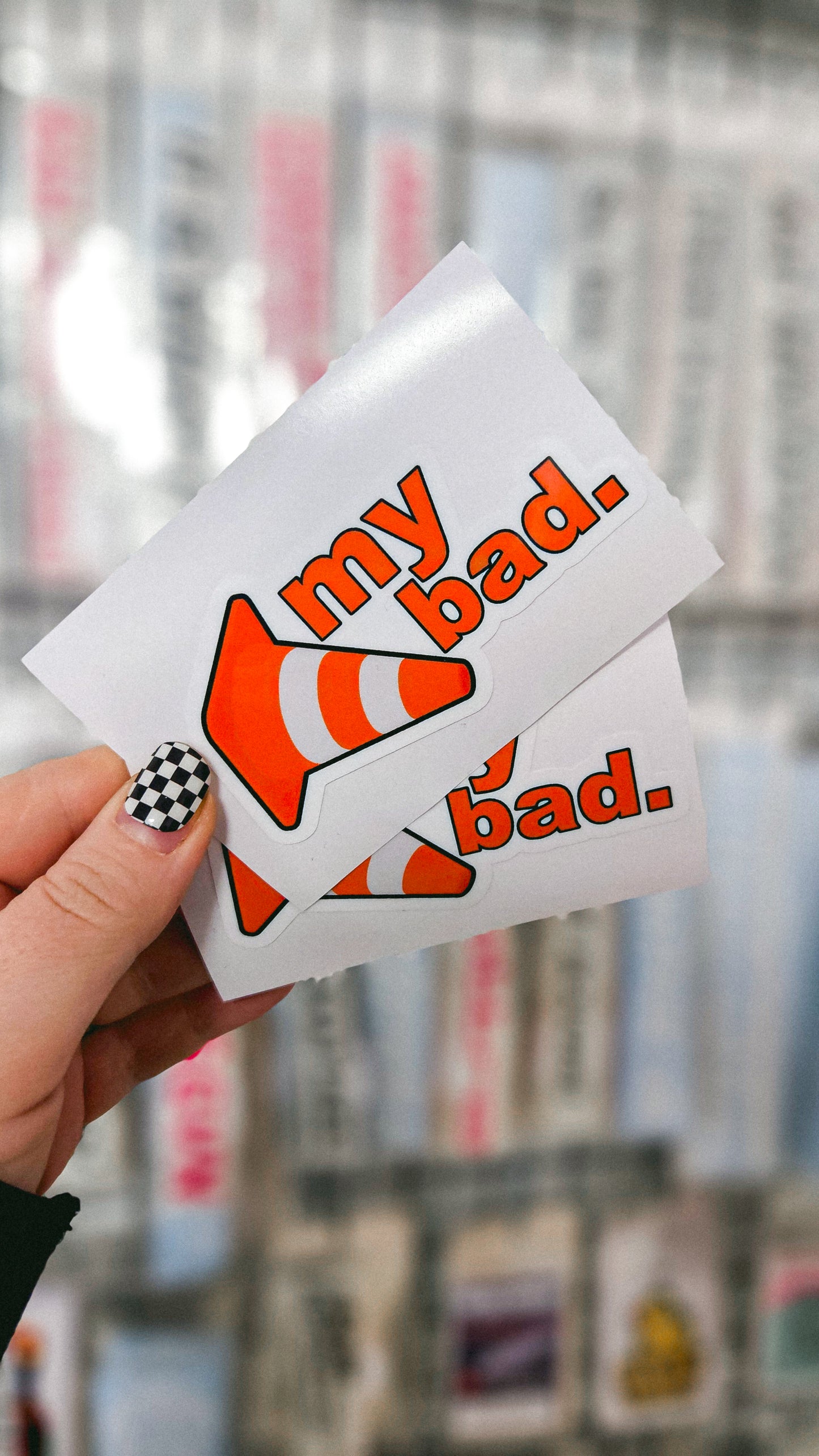 ''My Bad'' Vinyl Sticker