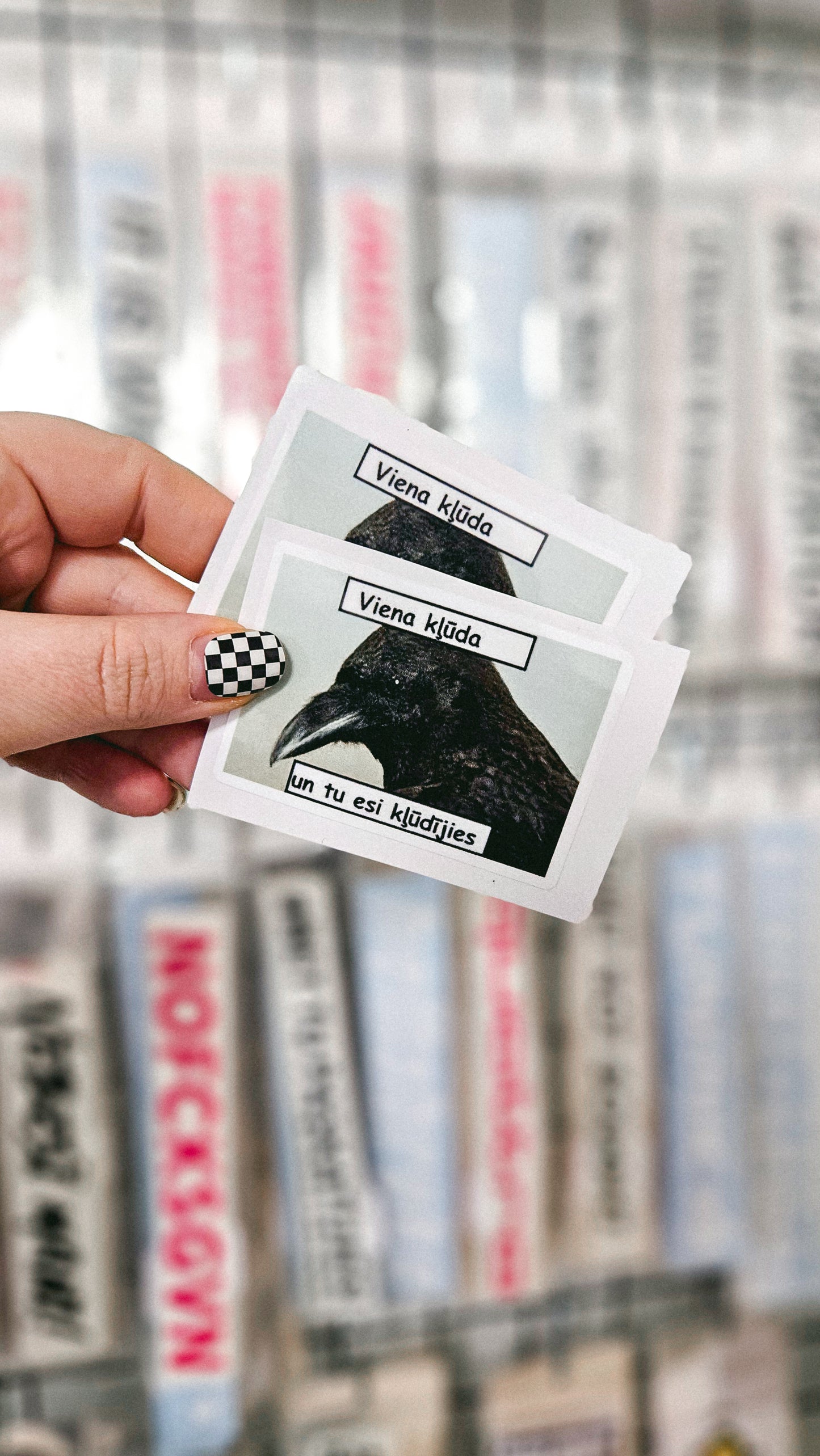 ''Viena kļūda'' Vinyl Sticker