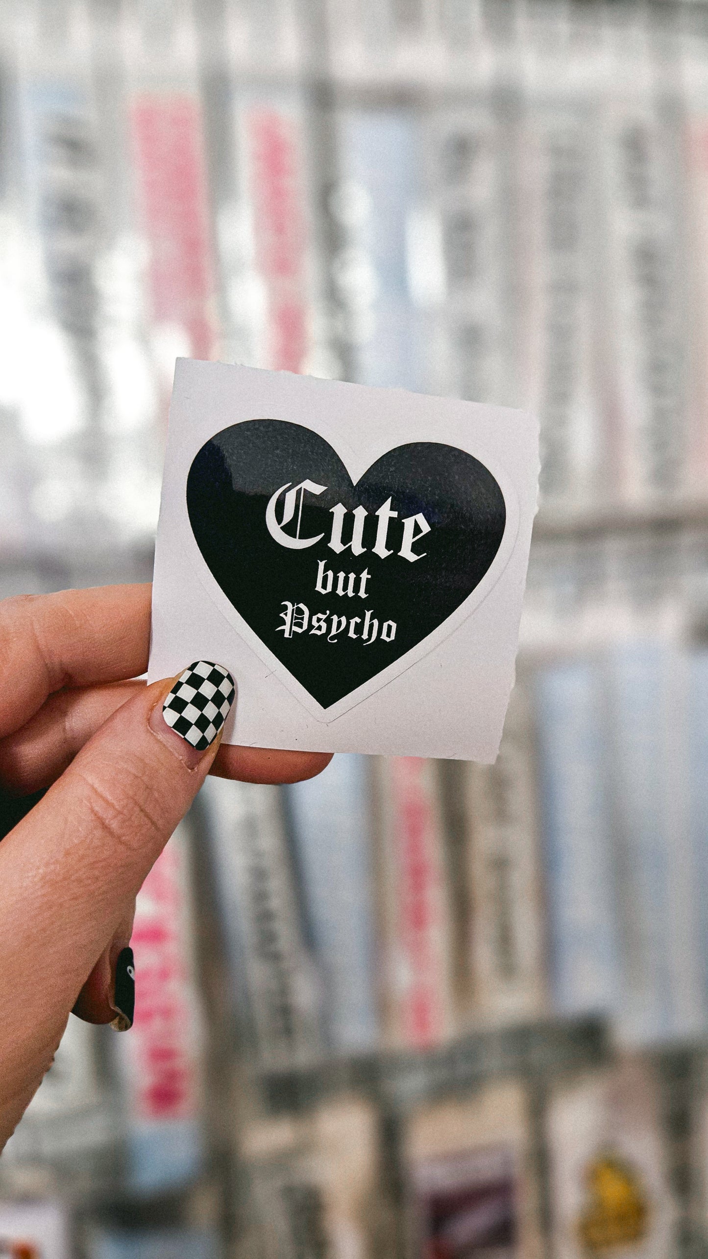 Cute but Psycho - Vinyl Sticker