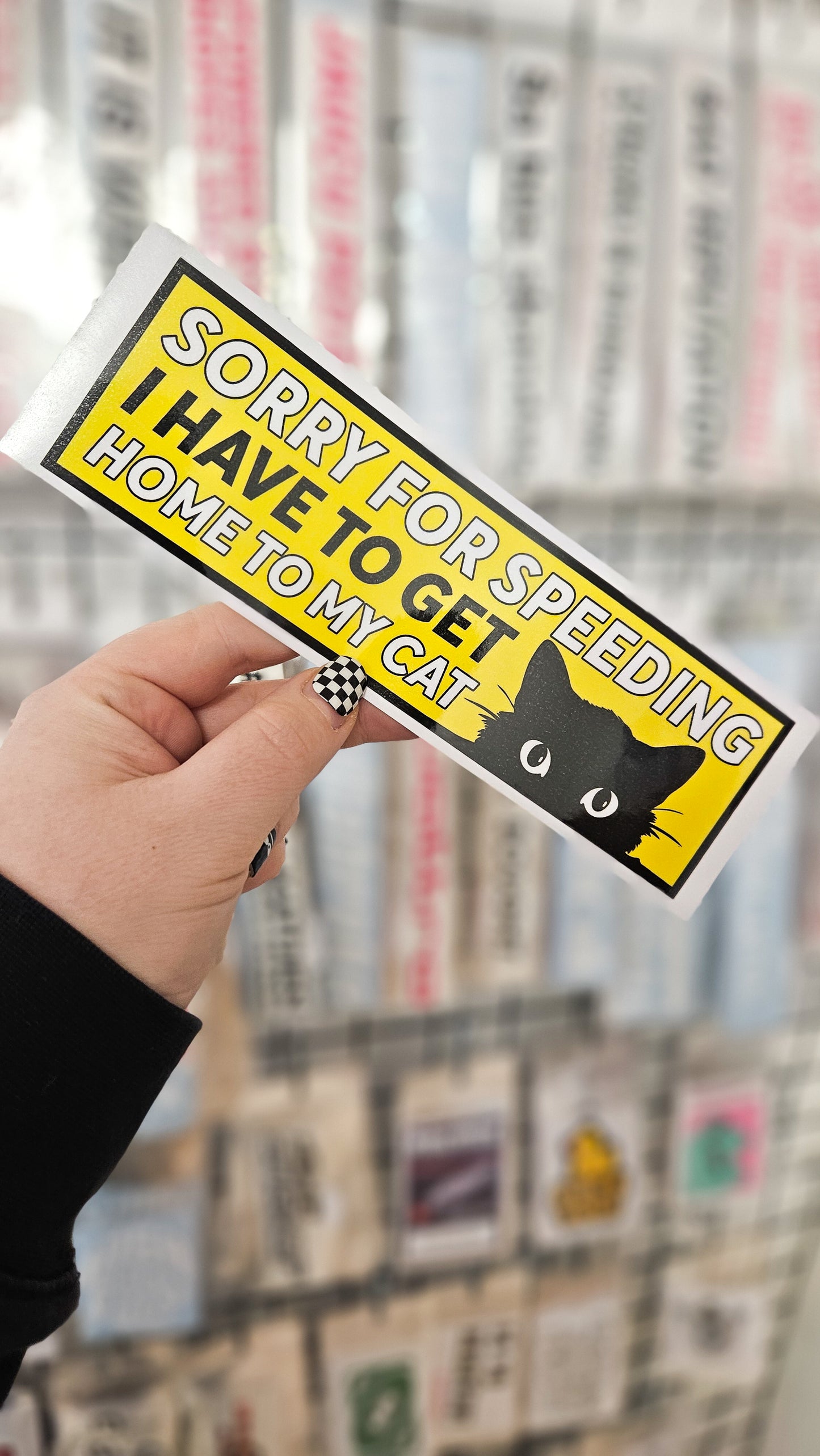 ''Cat''  Vinyl Bumper Sticker