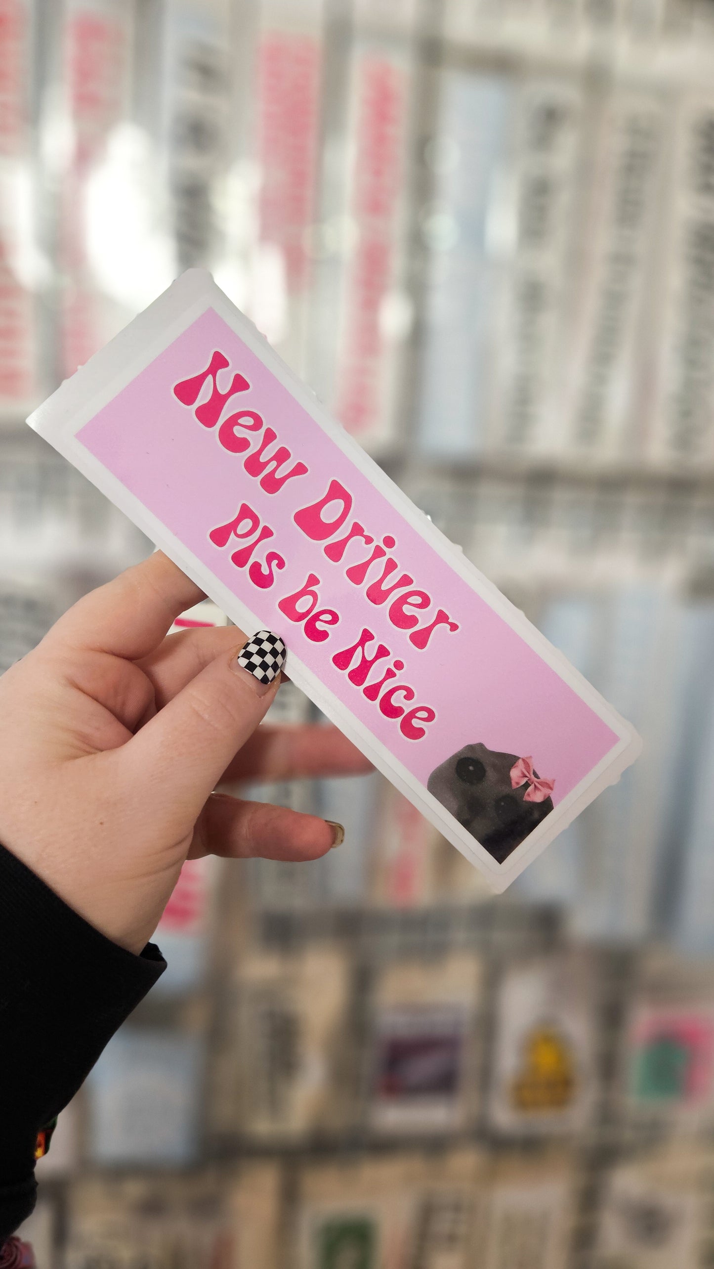 ''New Driver''  Vinyl Bumper Sticker