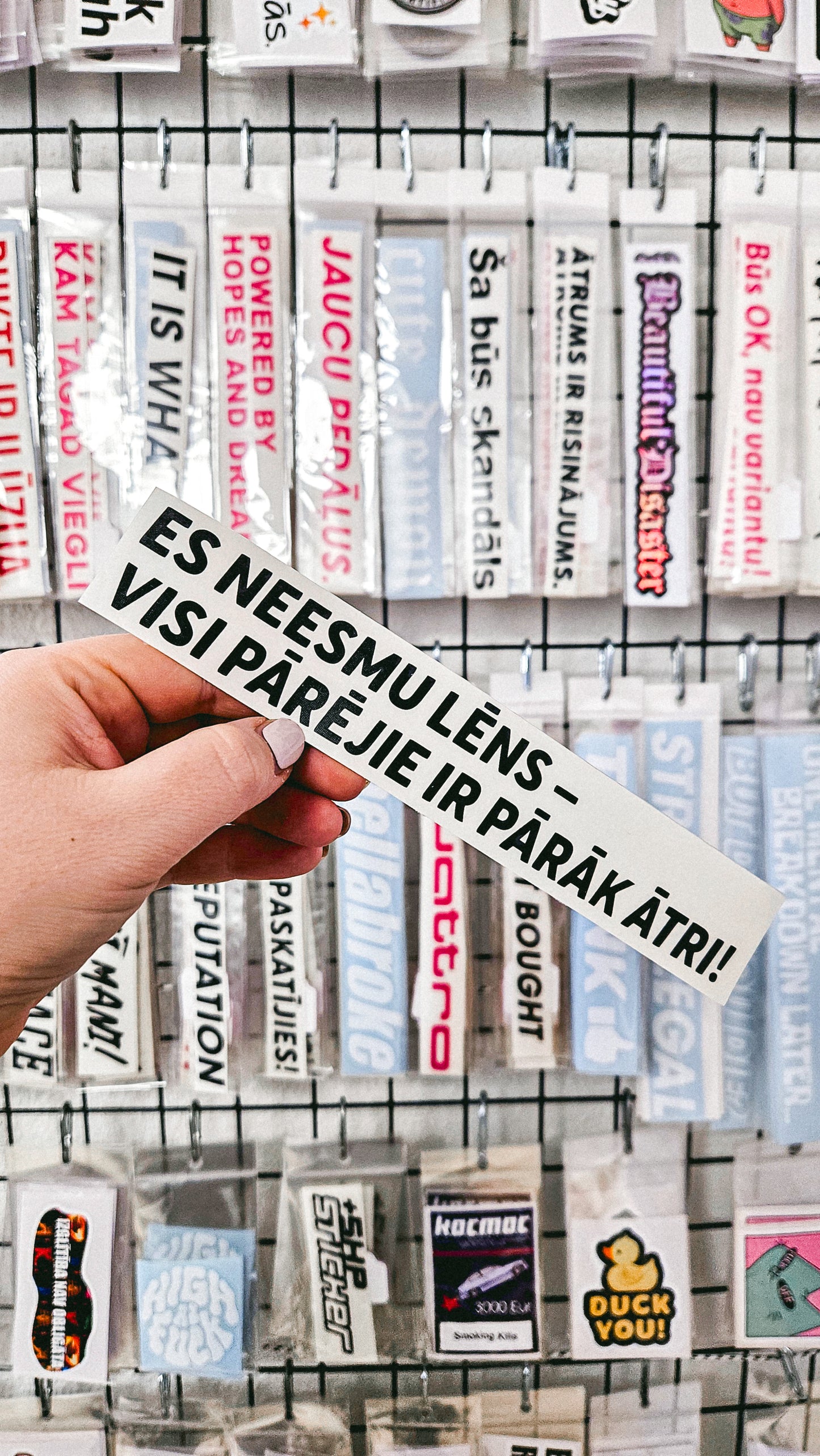 Es neesmu lēns - Plotted Vinyl Sticker