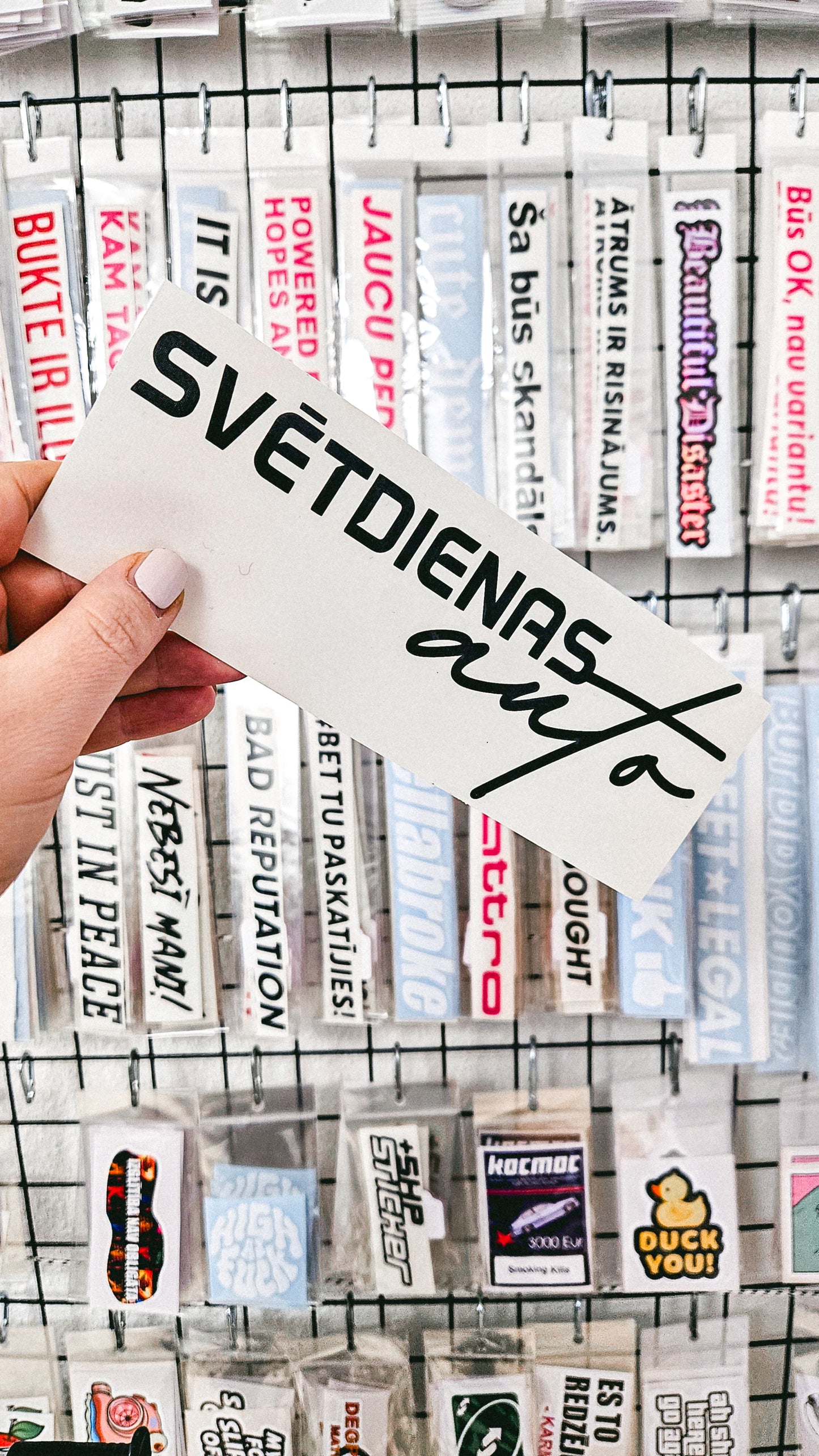 Svētdienas Auto - Plotted Vinyl Sticker