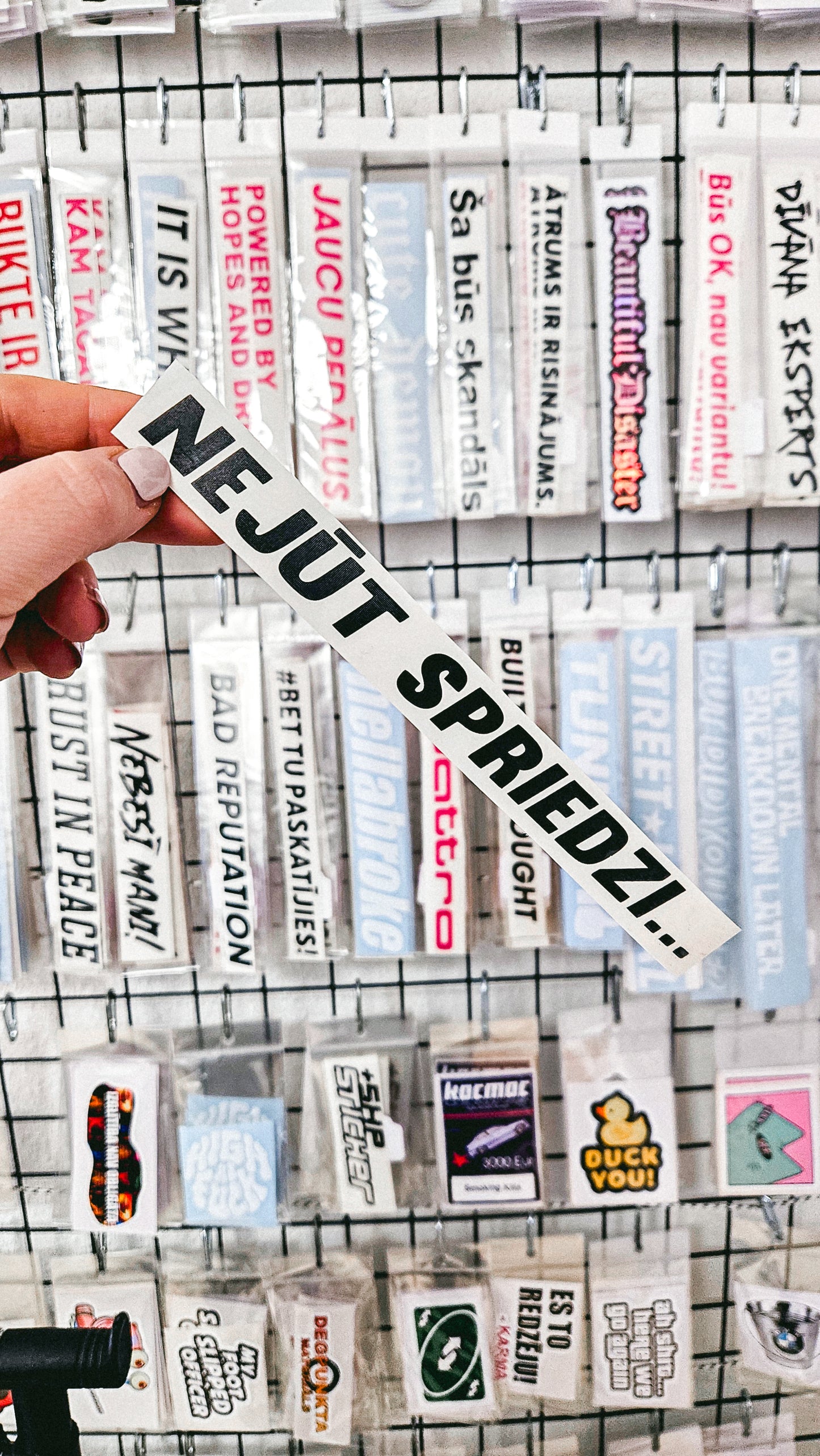 Nejūt spriedzi - Plotted Vinyl Sticker