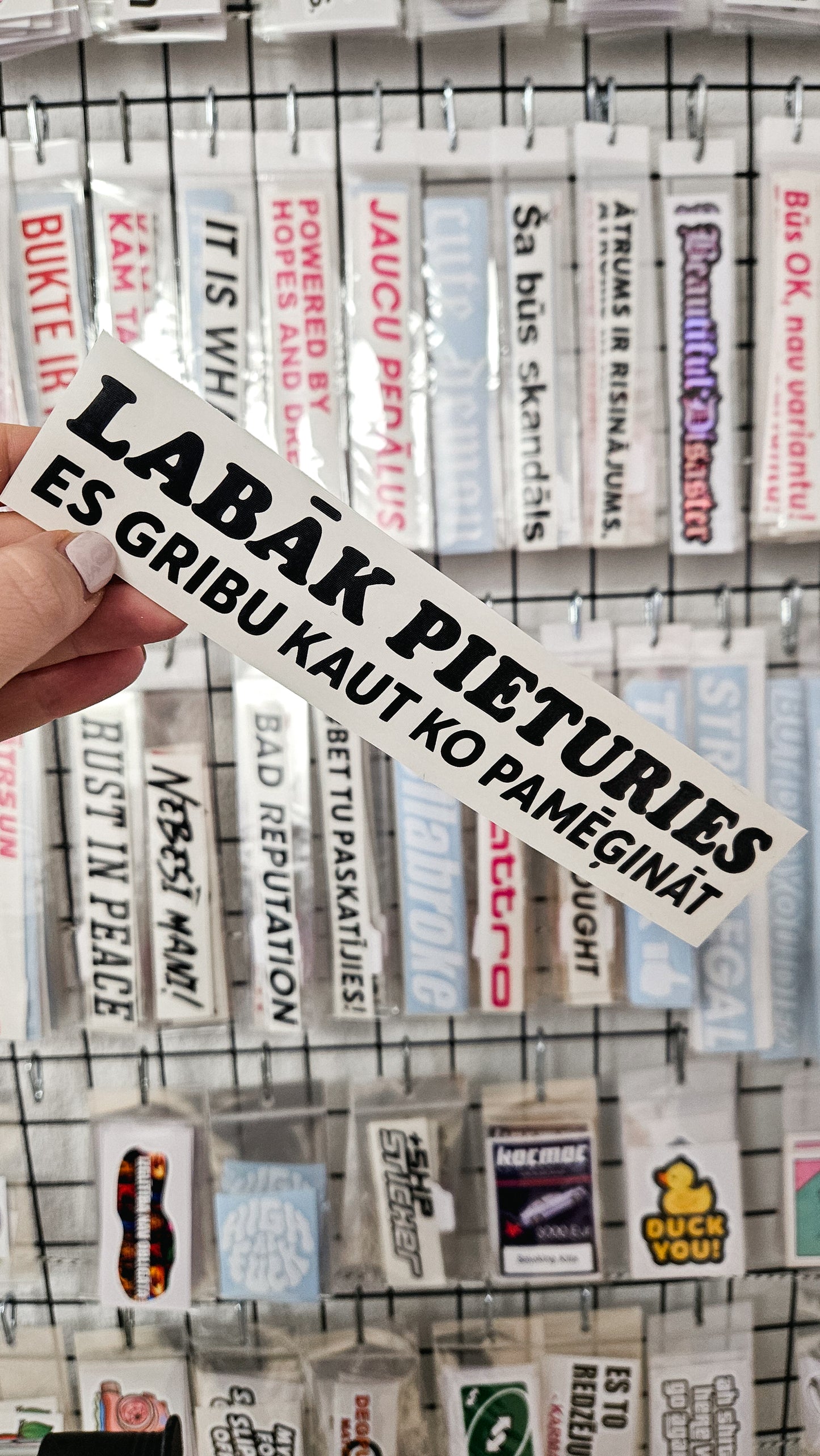 Labāk pieturies! - Plotted Vinyl Sticker