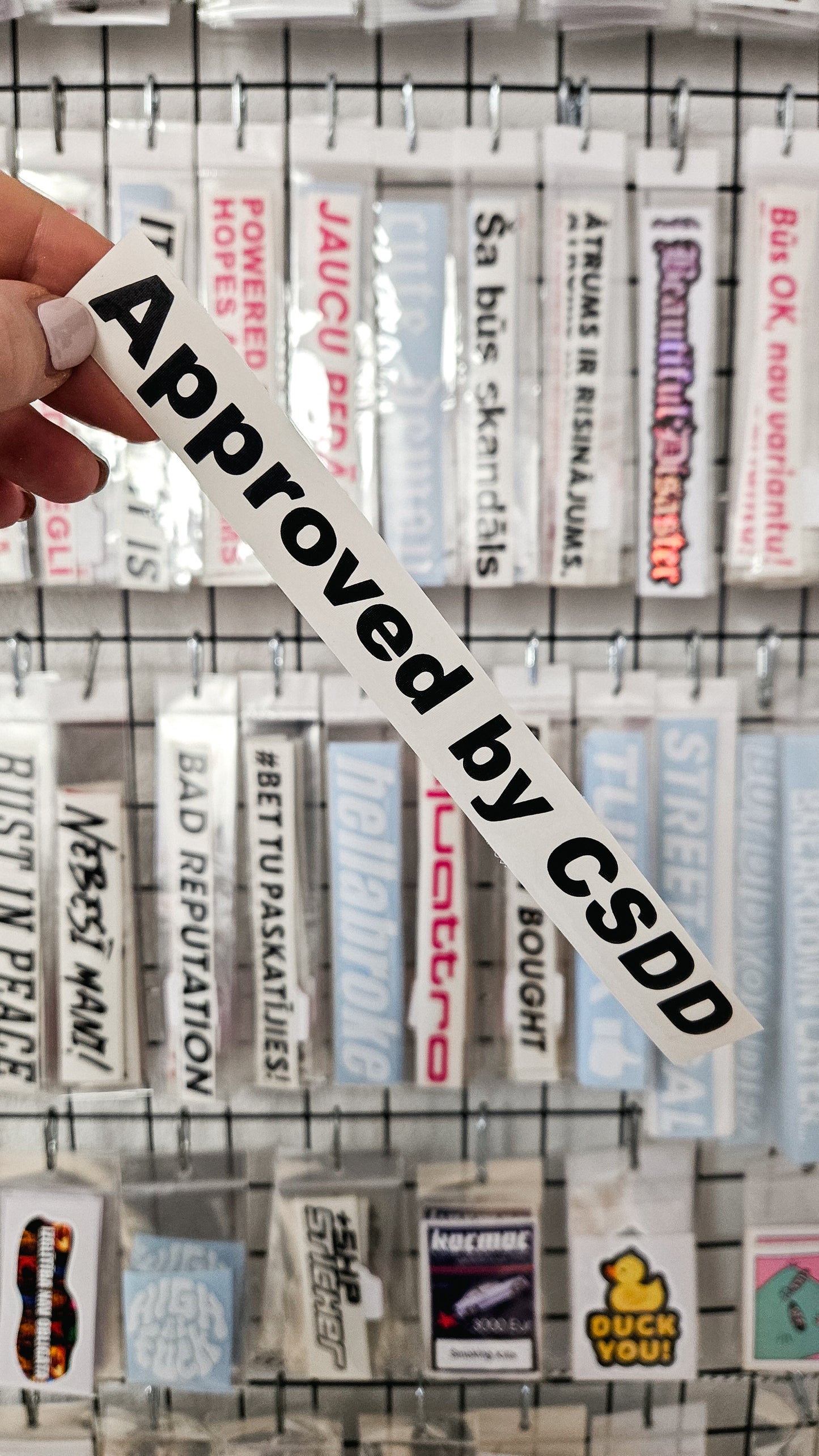 Approved by CSDD - Plotted Vinyl Sticker