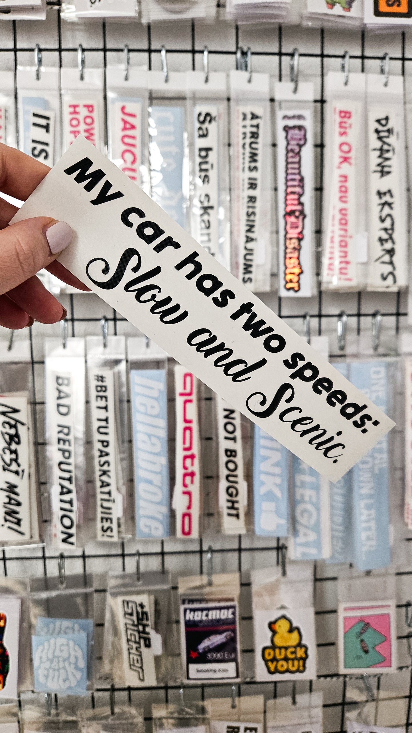 Slow and Scenic - Plotted Vinyl Sticker