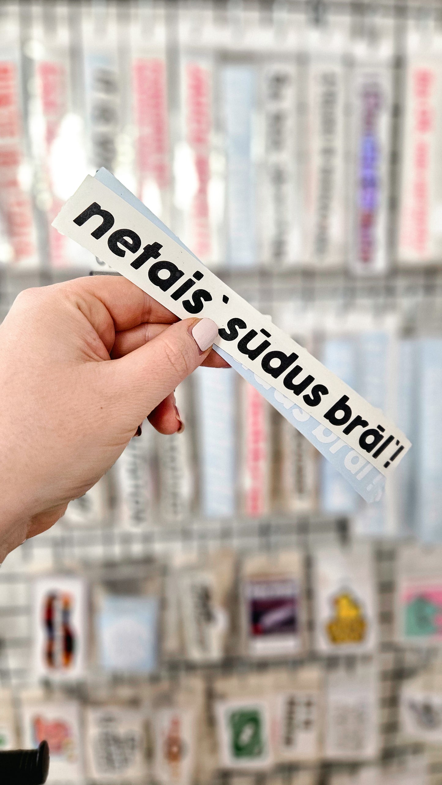 Netais` sūdus brāl`! - Plotted Vinyl Sticker