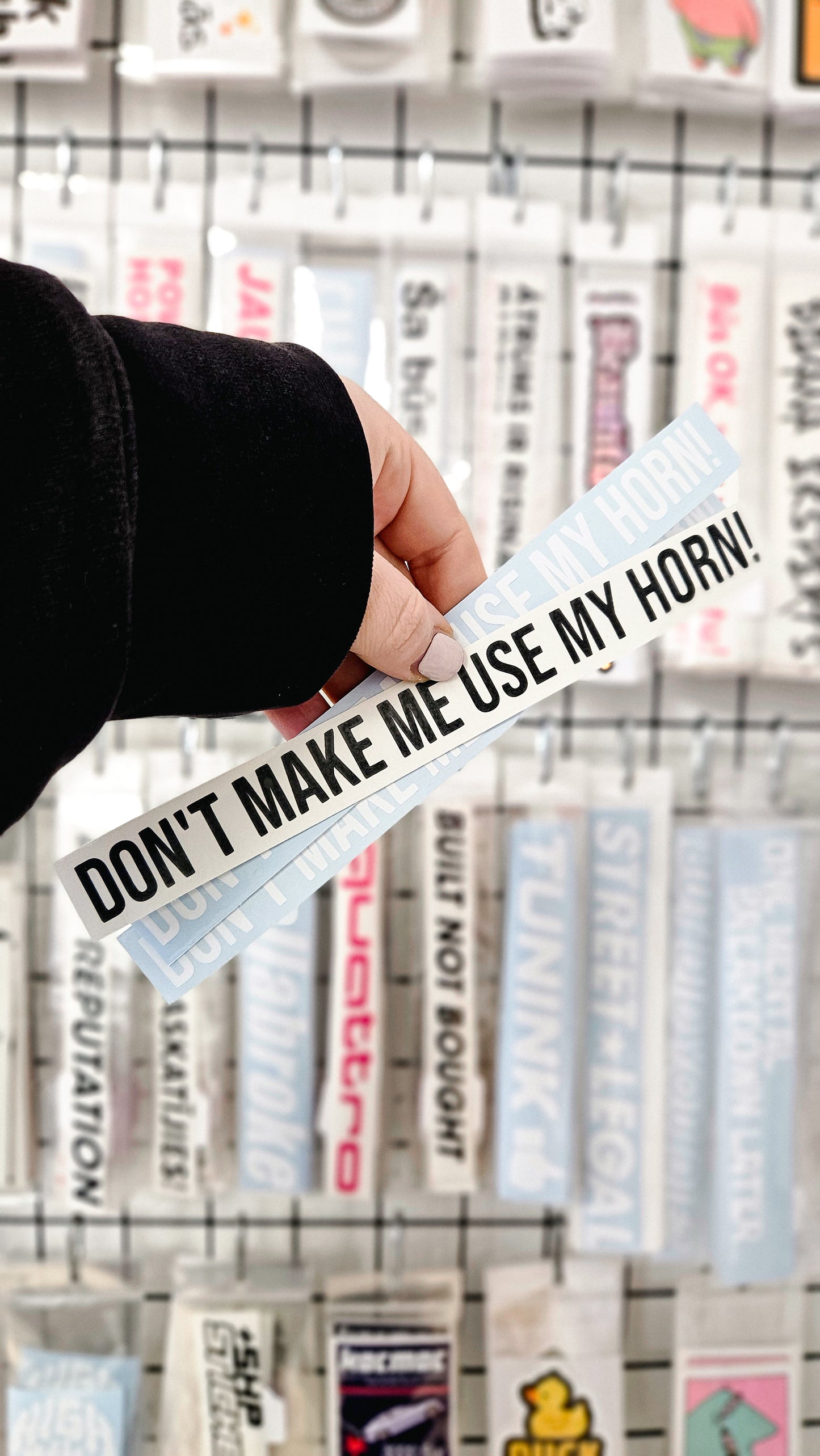Don`t make me use my horn! - Plotted Vinyl Sticker