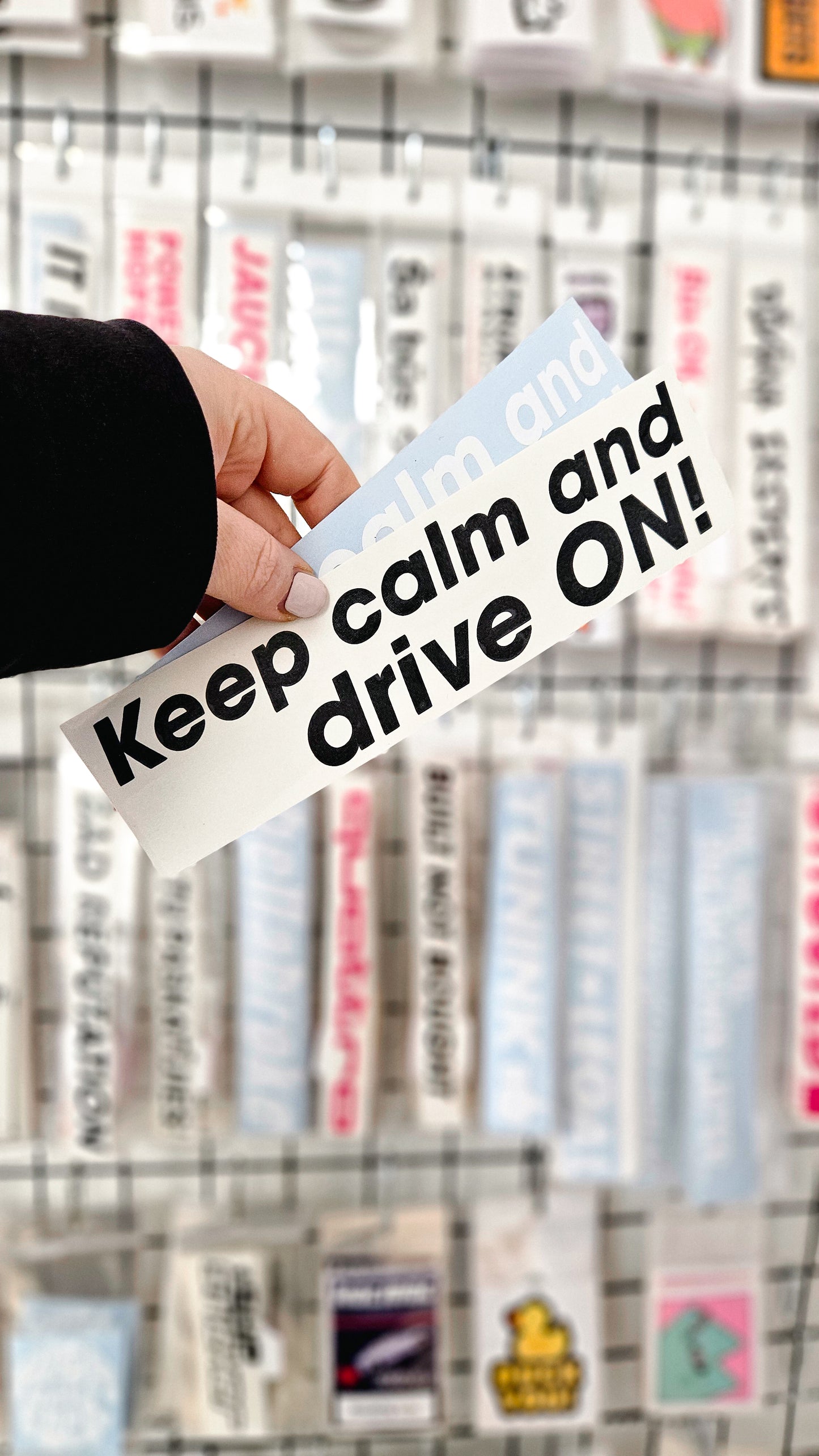 Keep Calm and drive ON! - Plotted Vinyl Sticker