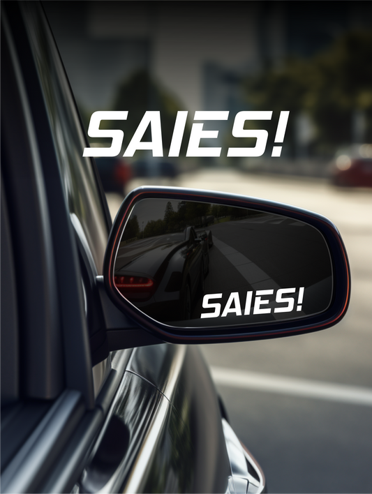 ''Saies!'' Mirror Sticker