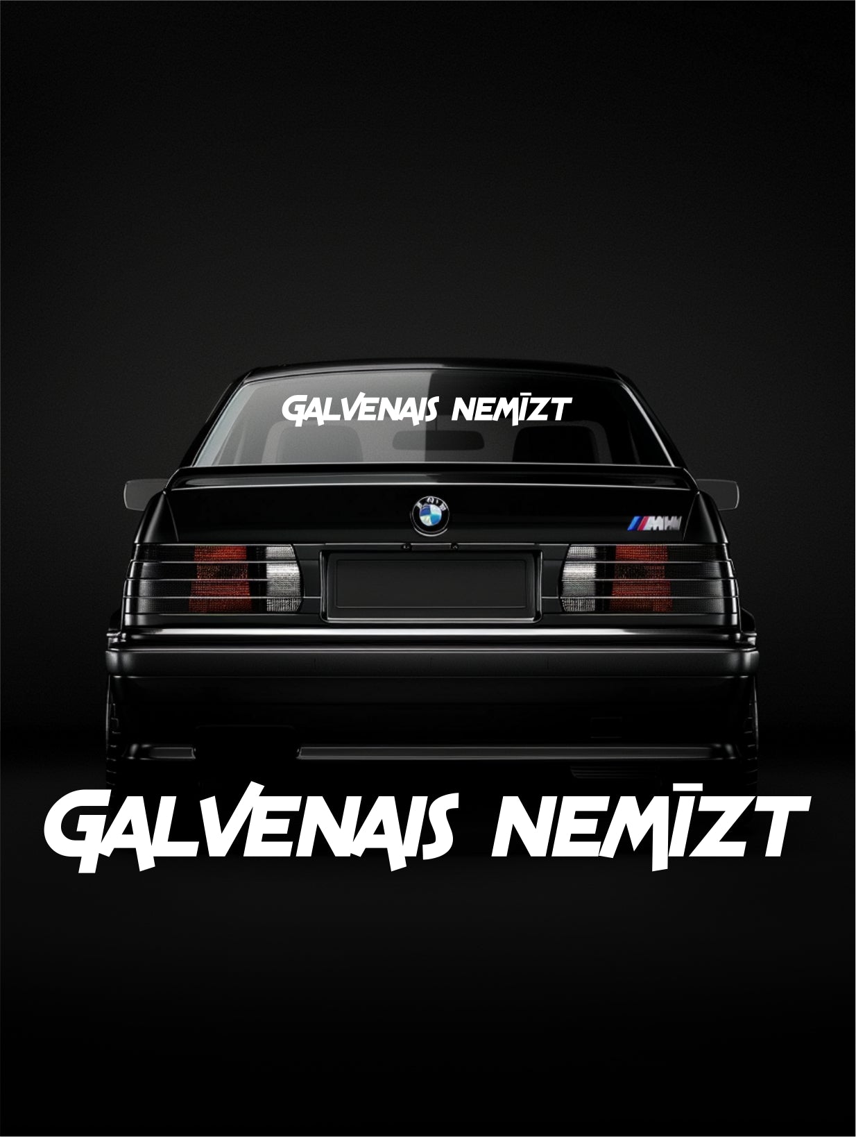 ''Galvenais Nemīzt'' - Plotted Vinyl Banner Decal