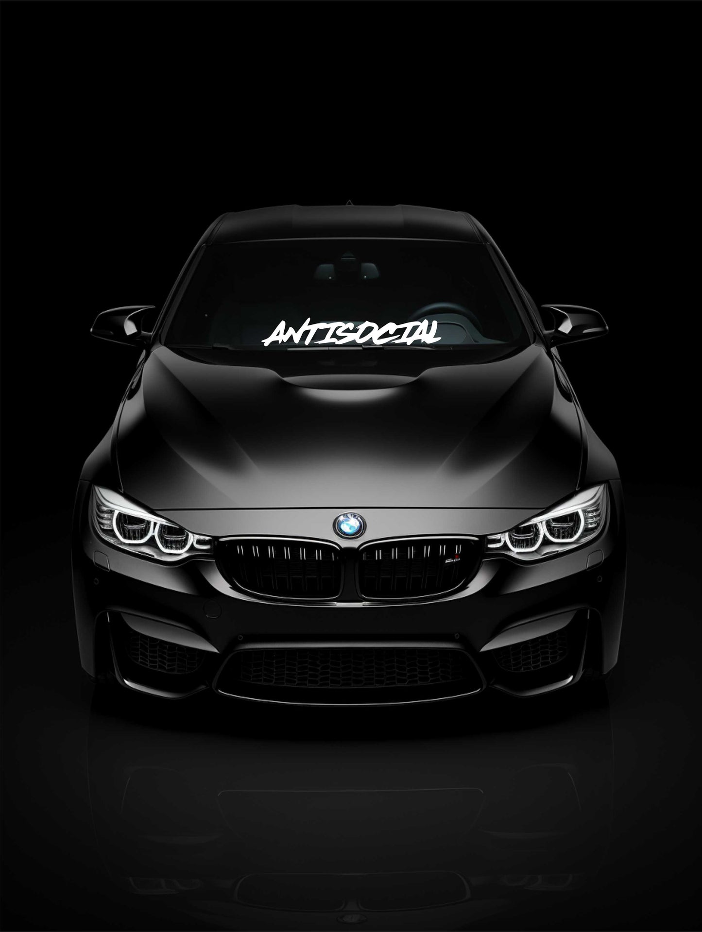 ''Antisocial'' - Plotted Vinyl Banner Decal