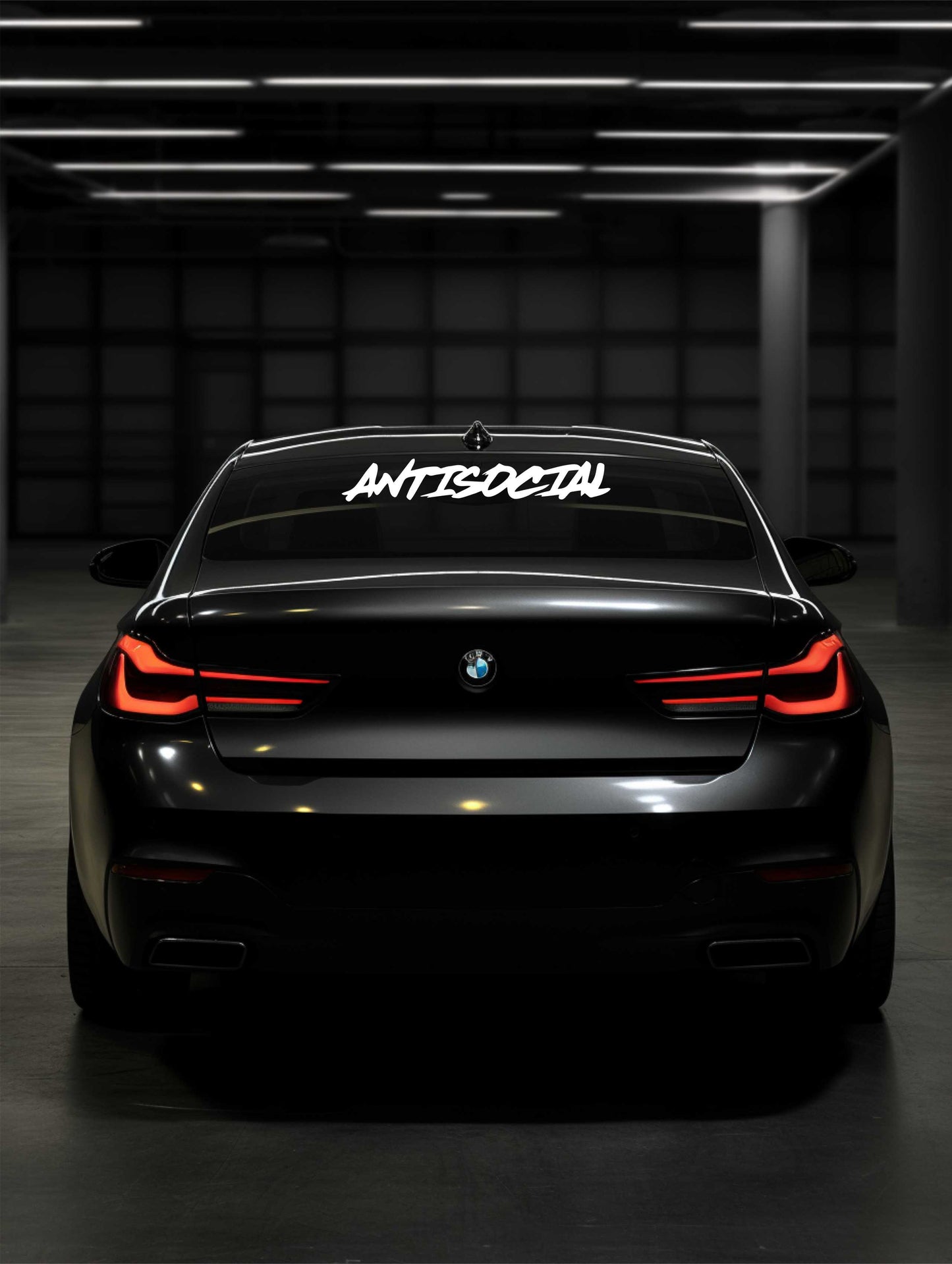 ''Antisocial'' - Plotted Vinyl Banner Decal