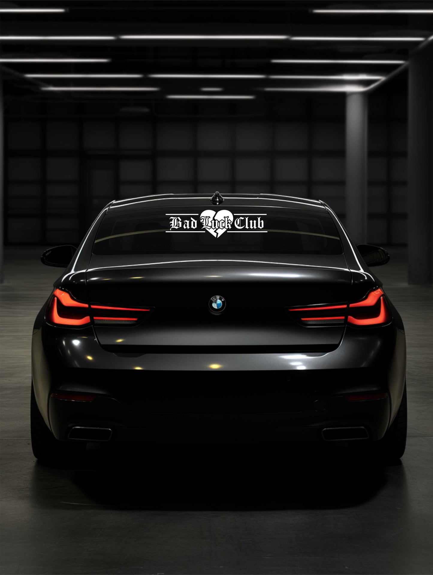 ''Bad Luck Club'' - Plotted Vinyl Banner Decal